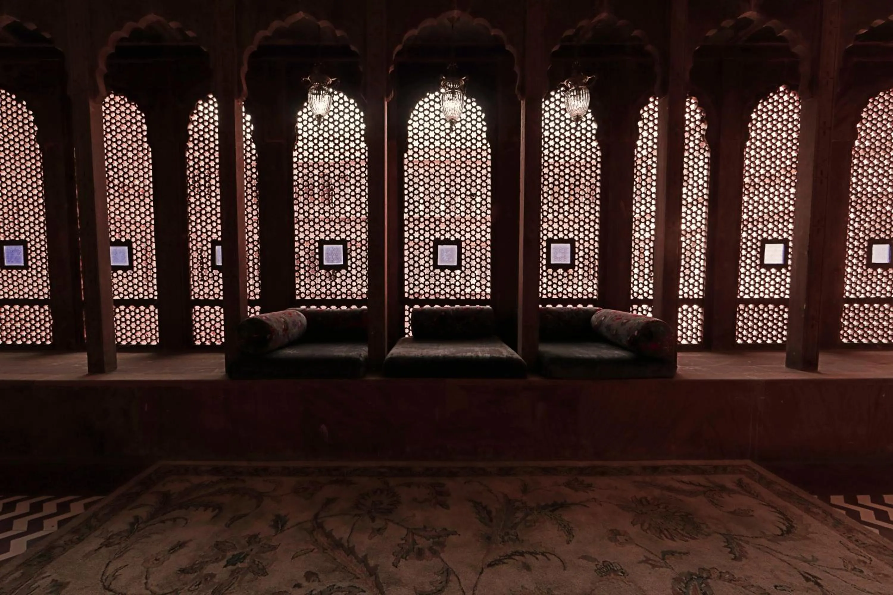 Decorative detail in Narendra Bhawan