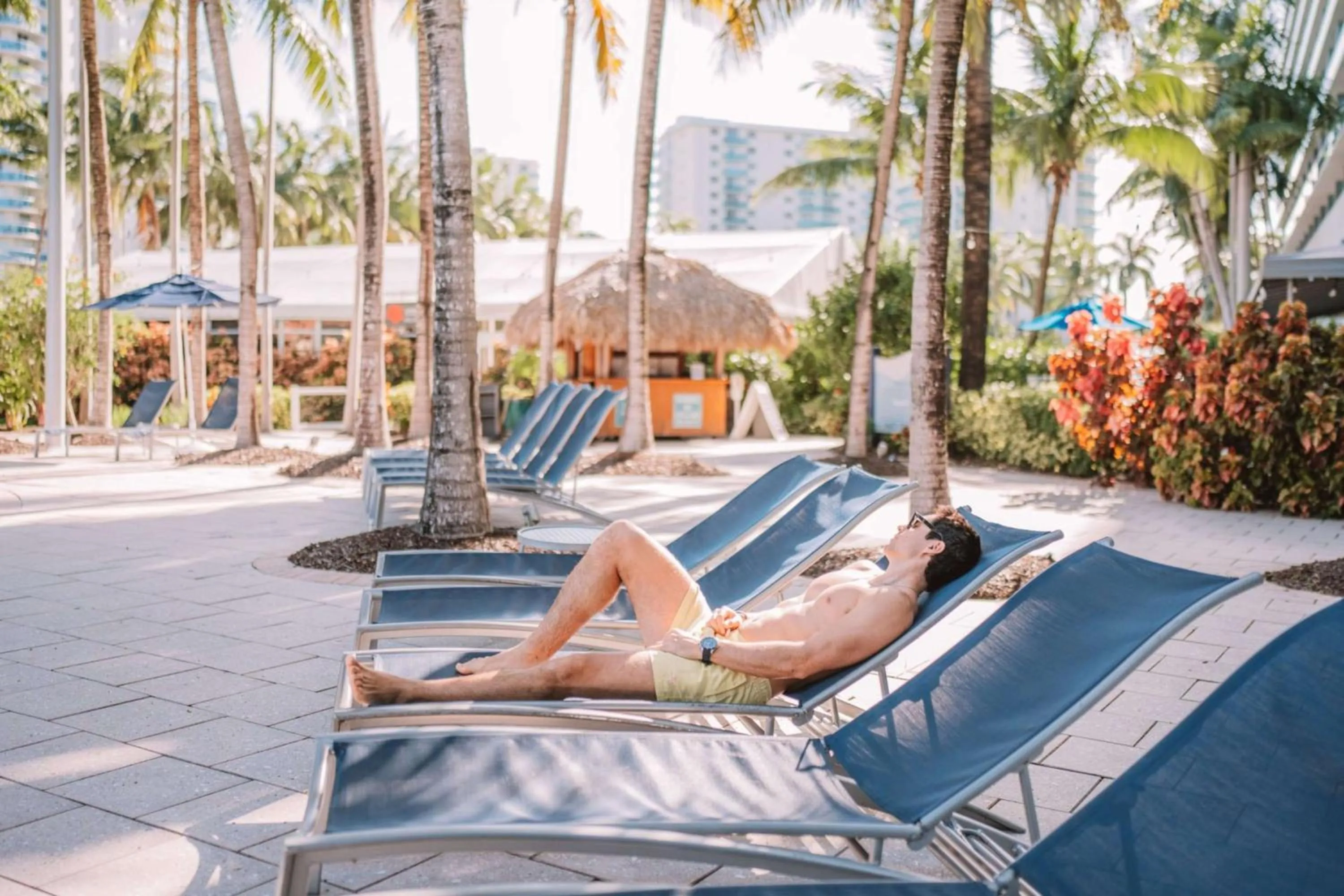 Pool view in DoubleTree Resort Hollywood Beach