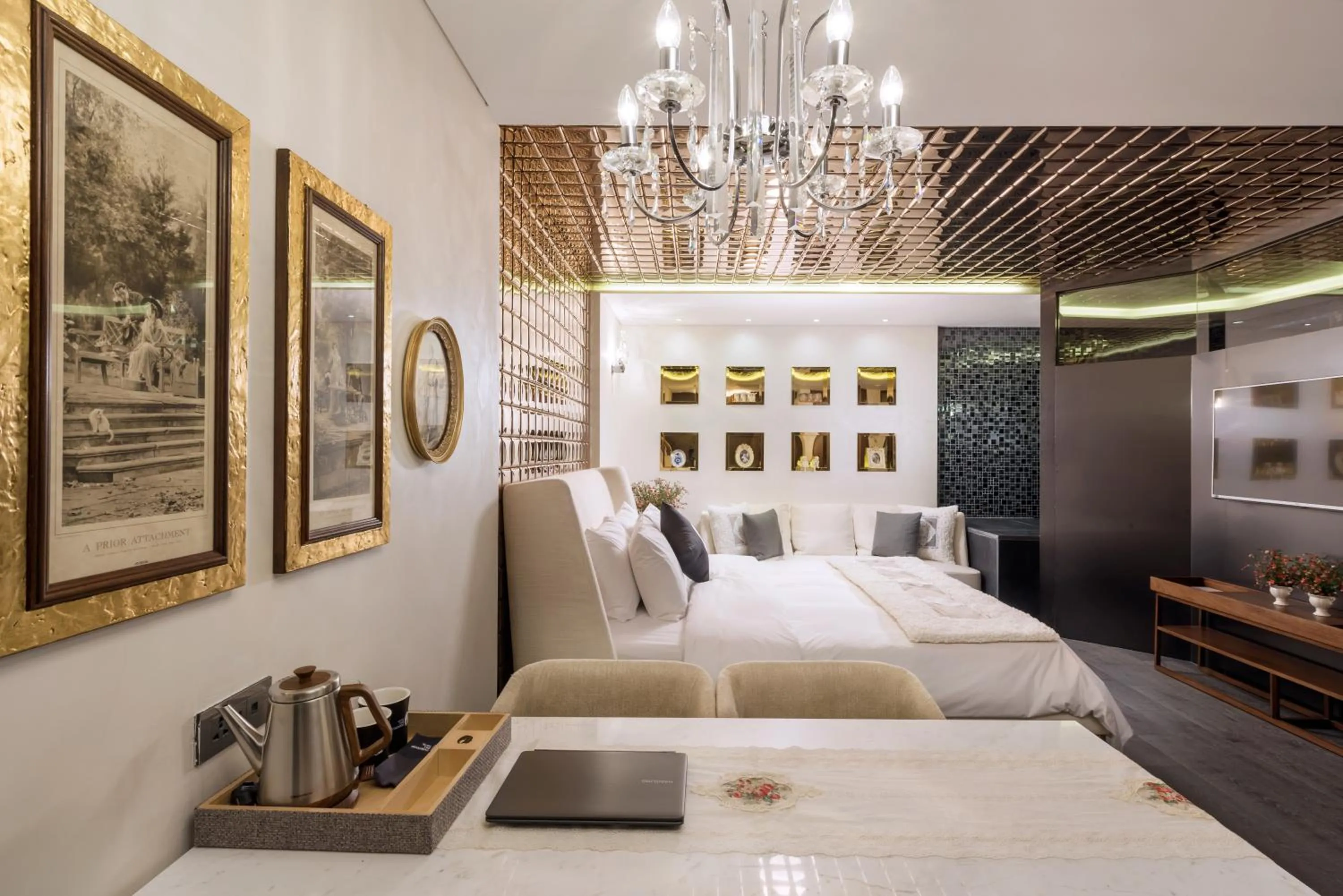 Bed in Hotel The Designers Kondae