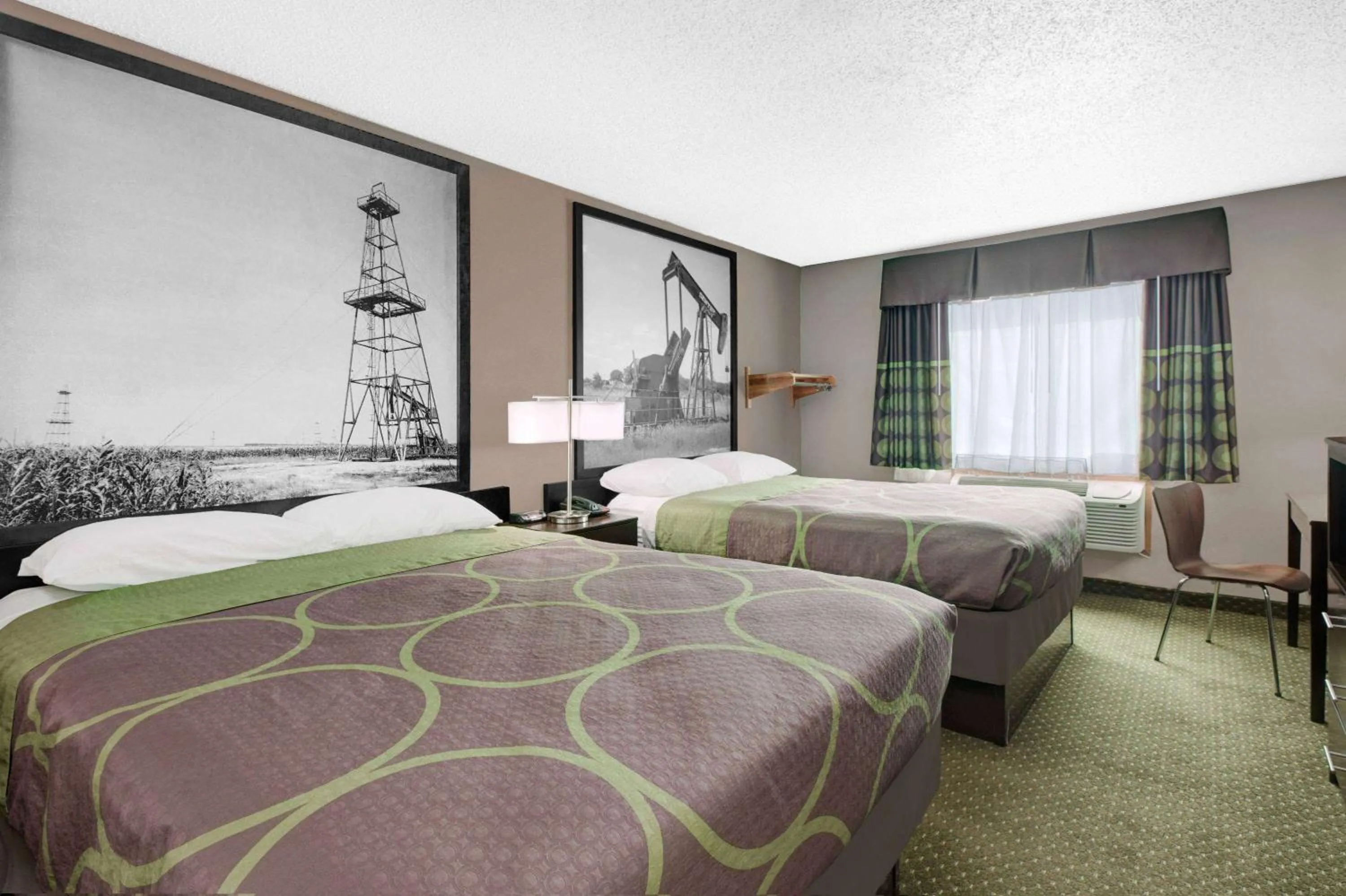 Photo of the whole room, Bed in Super 8 by Wyndham Bedford DFW Airport West