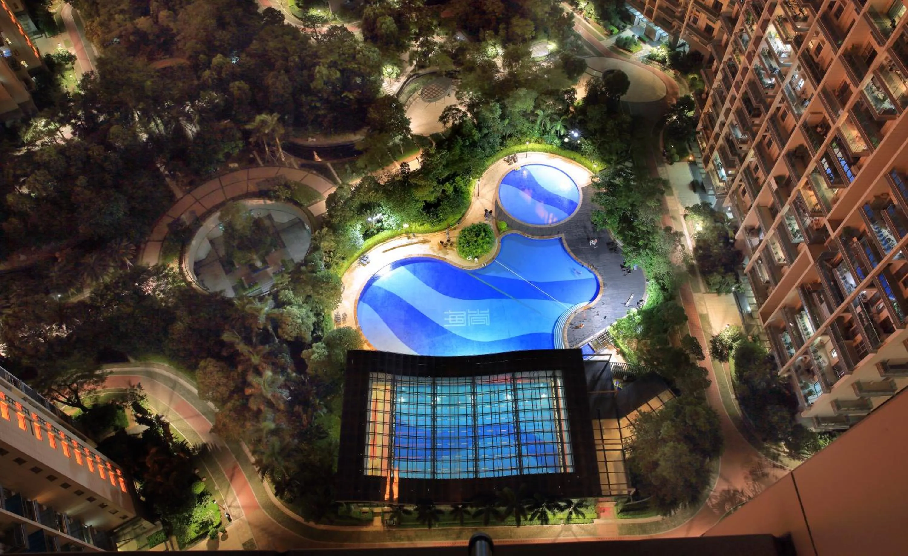 Bird's eye view in Shenzhen Bay Hisoar Hotel