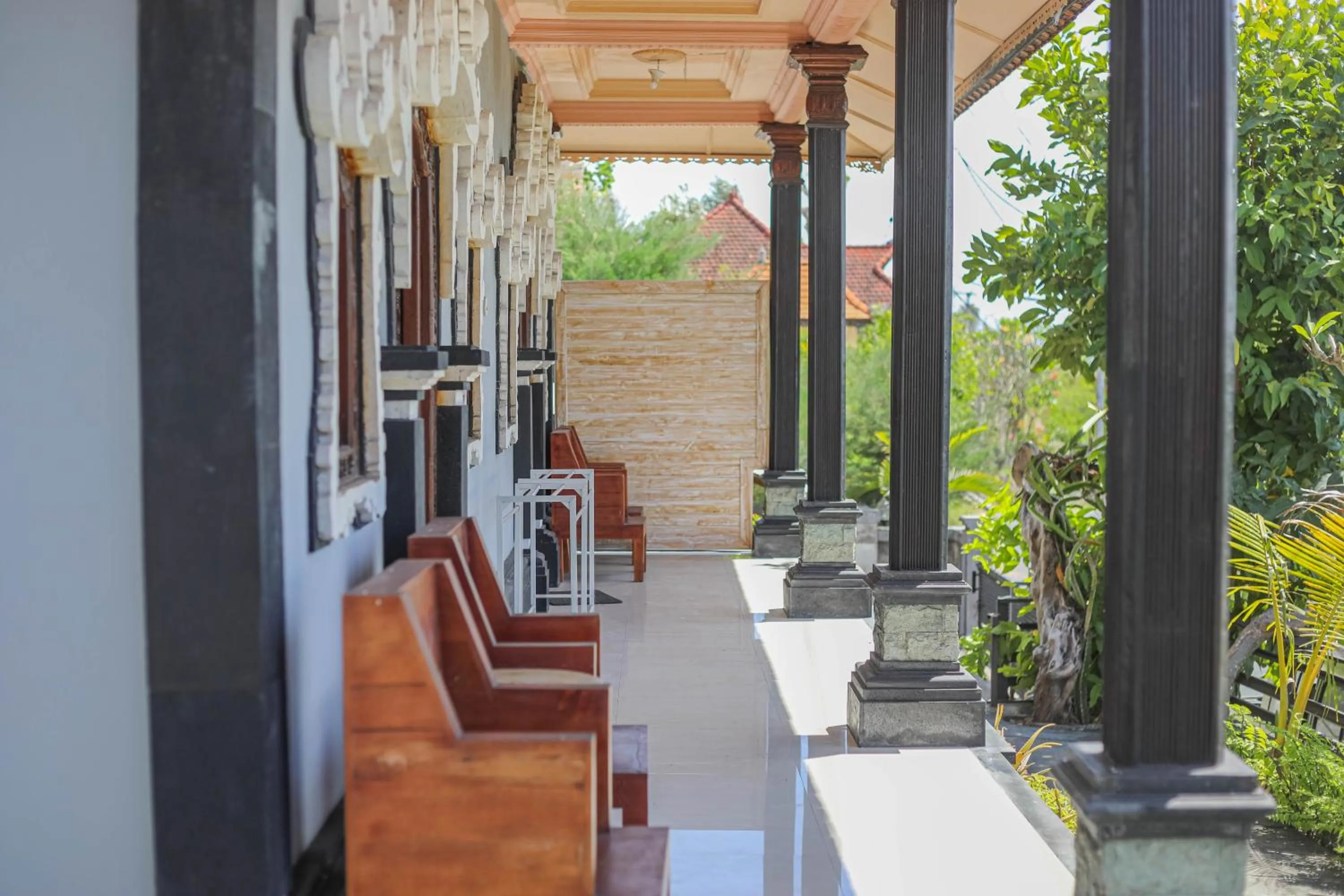Patio in Manta Cottages with Sea View