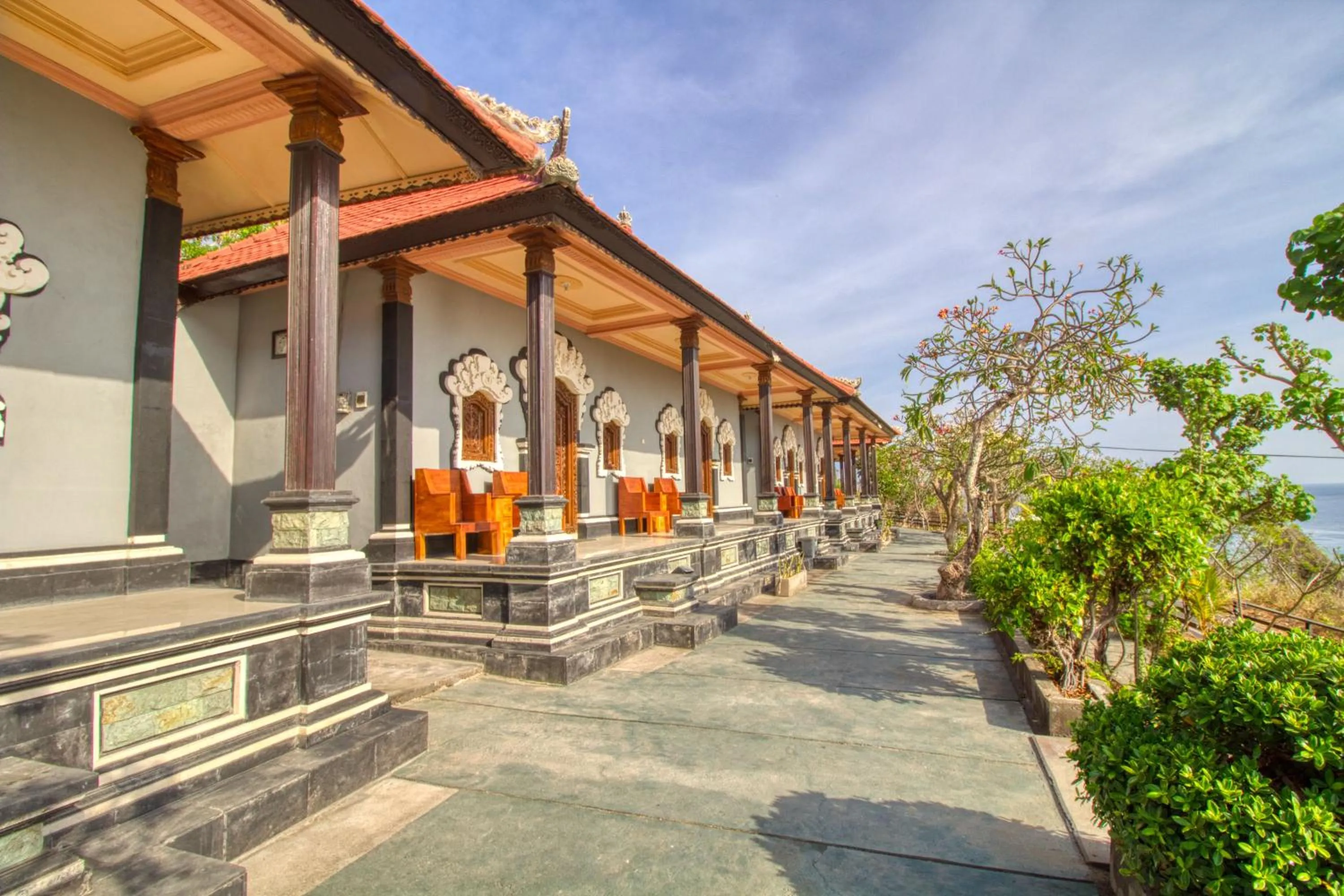 Patio in Manta Cottages with Sea View