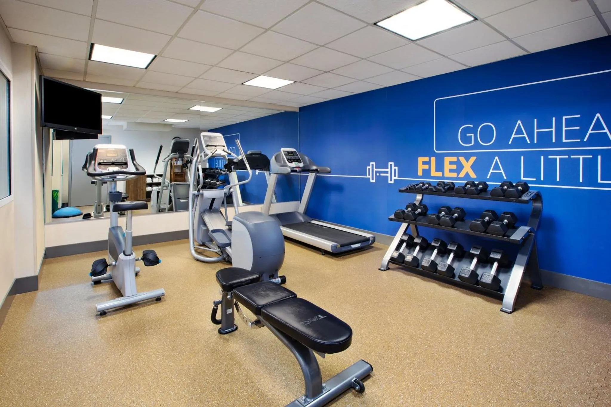 Fitness centre/facilities in Holiday Inn Express Hotel & Suites Grand Rapids-North by IHG