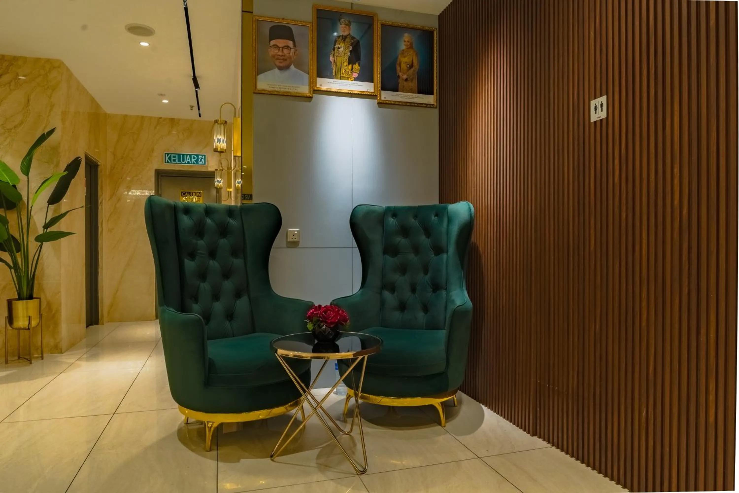 Seating area in Lazdana Hotel Kuala Lumpur