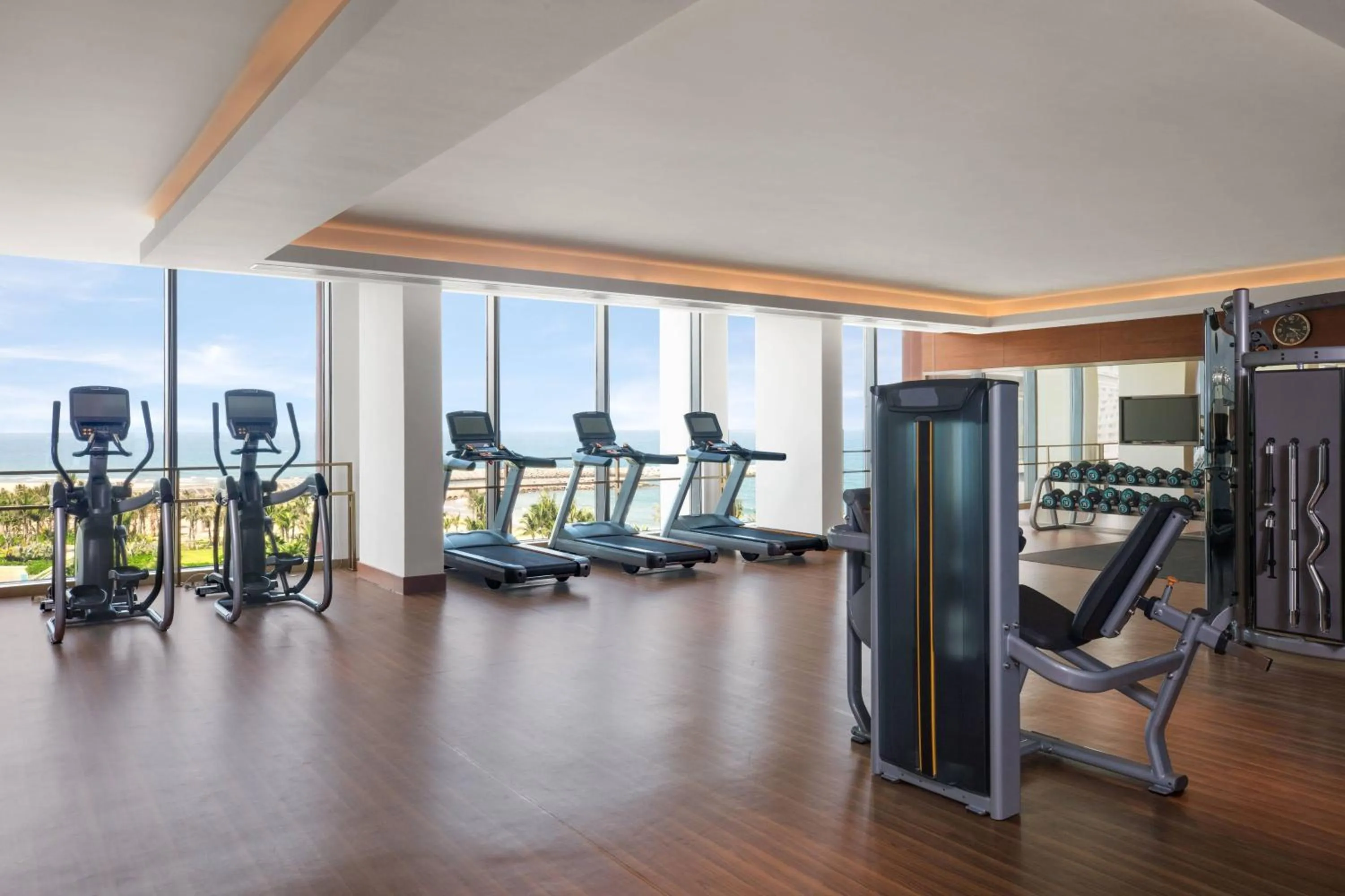 Fitness centre/facilities in Marriott Resort Xiangshui Bay