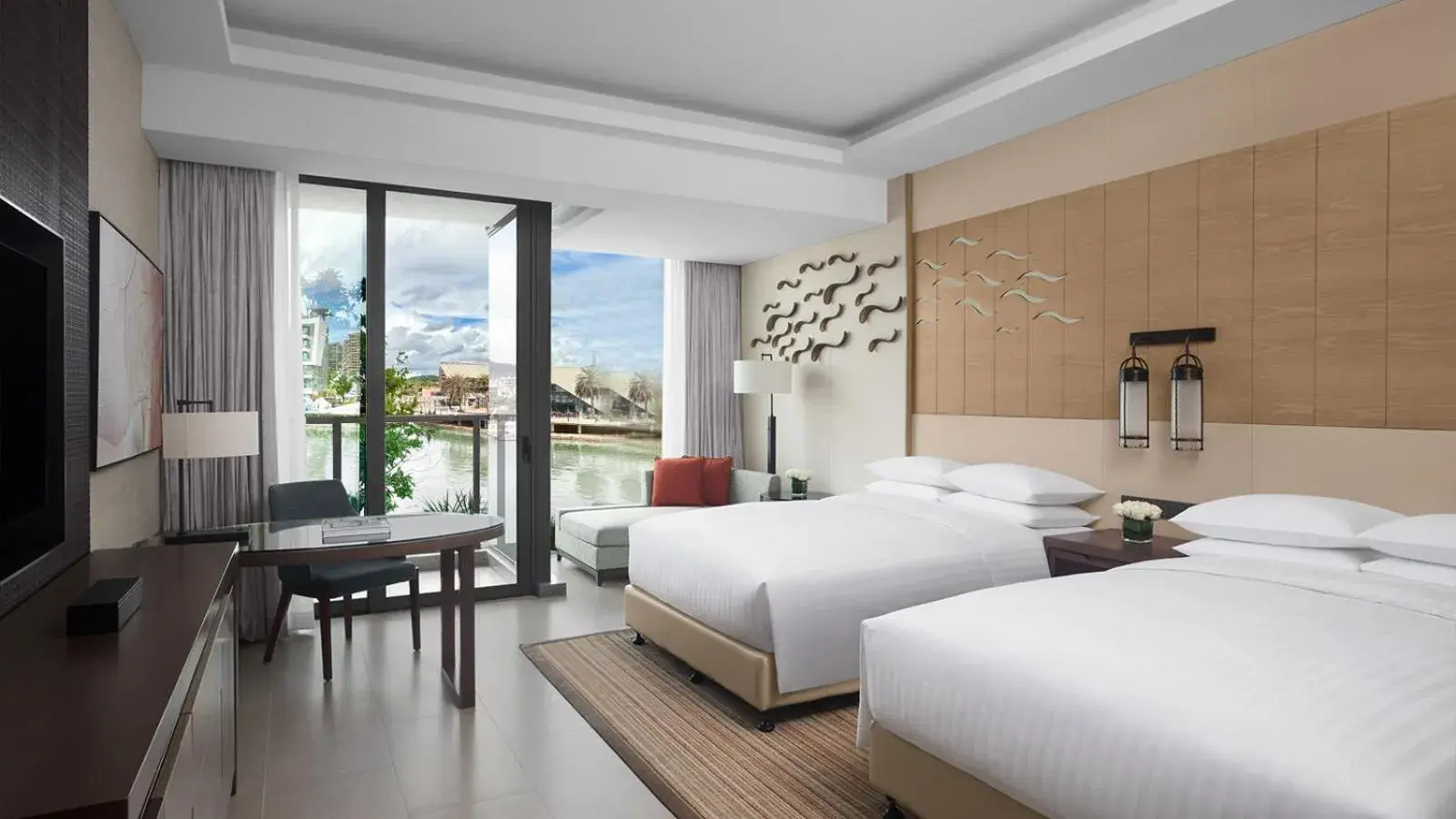 Superior Harbor view North Tower Twin Bed in Marriott Resort Xiangshui Bay Superior Harbor view North Tower Twin Bed in Marriott Resort Xiangshui Bay