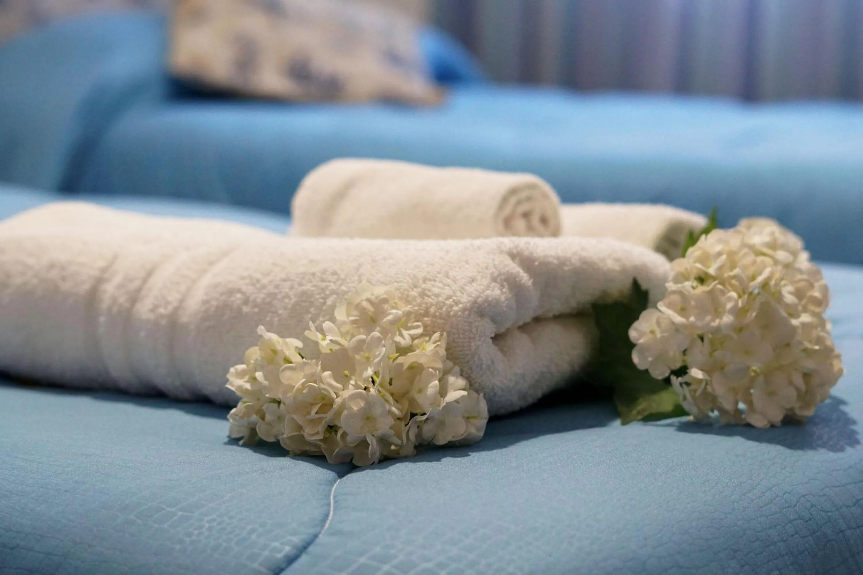 towels, Bed in Al giardino Sant'Anna