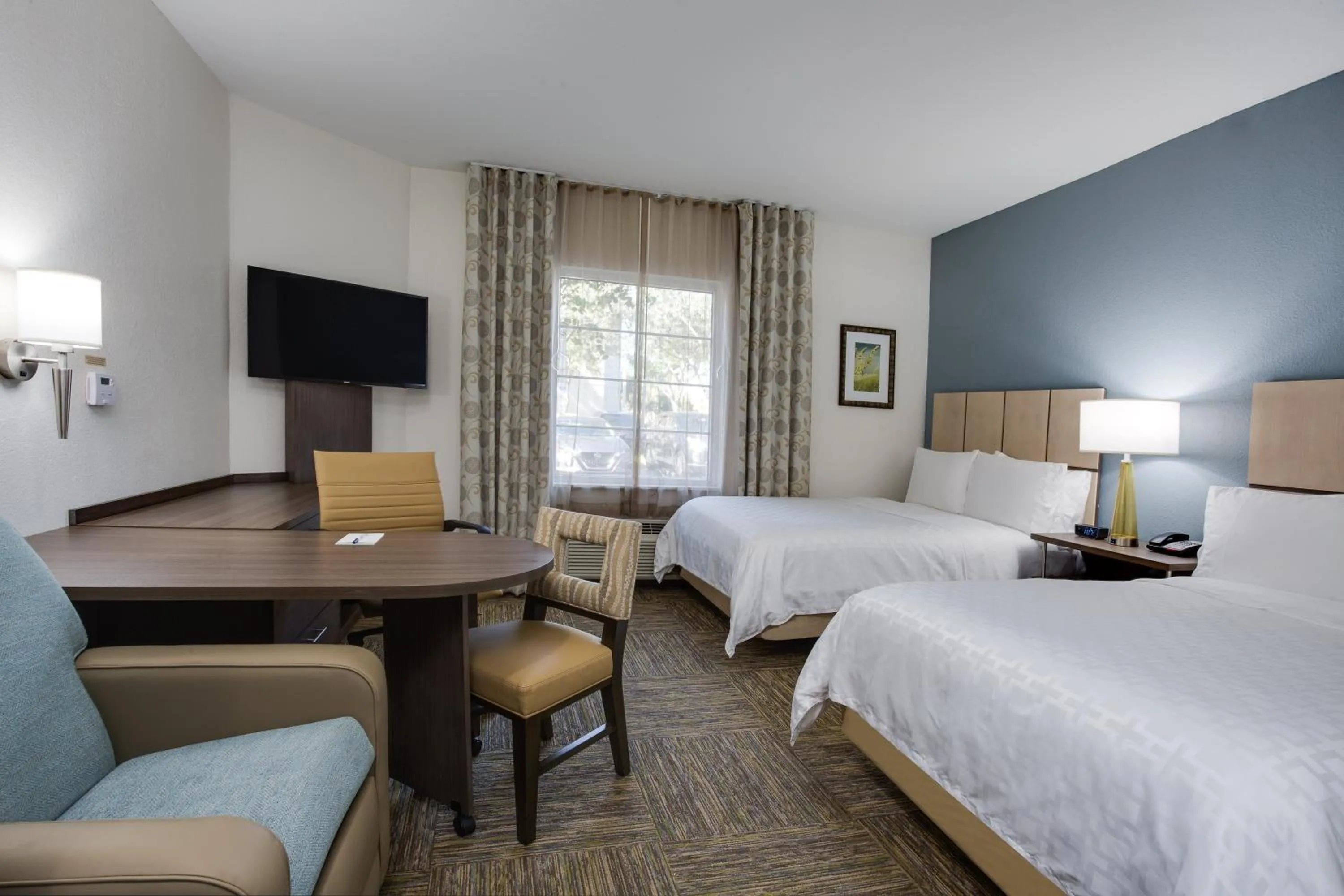 Bedroom, Bed in Candlewood Suites Fort Lauderdale Airport-Cruise by IHG