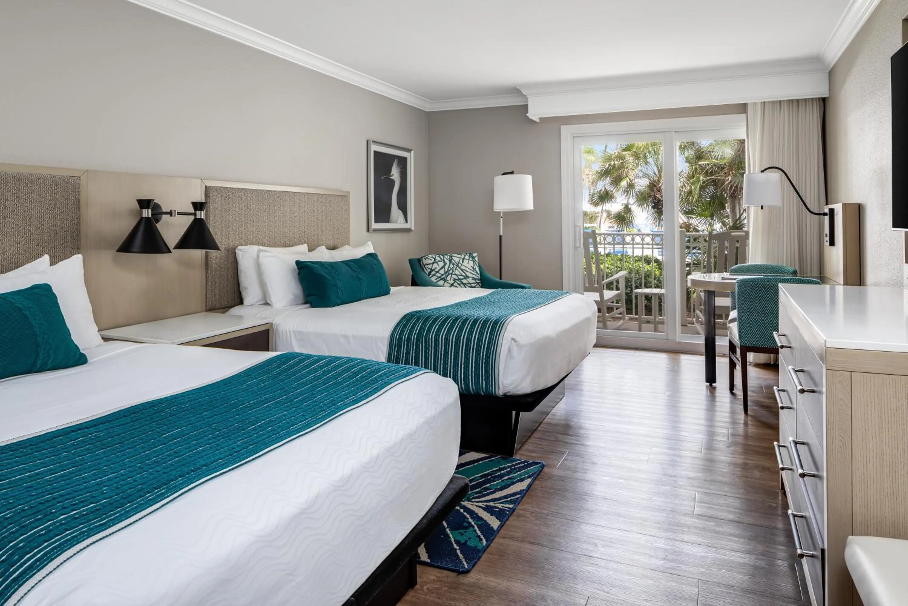 Bed in Delray Sands Resort