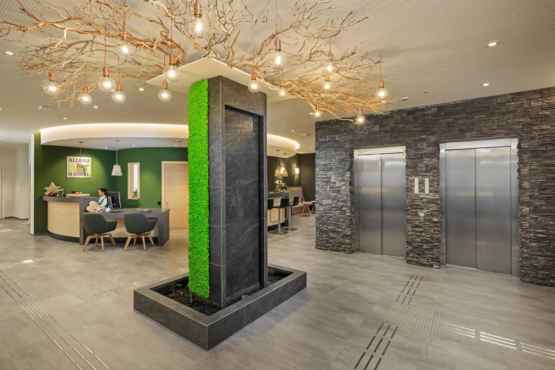 Lobby or reception in Allgäu Art Hotel