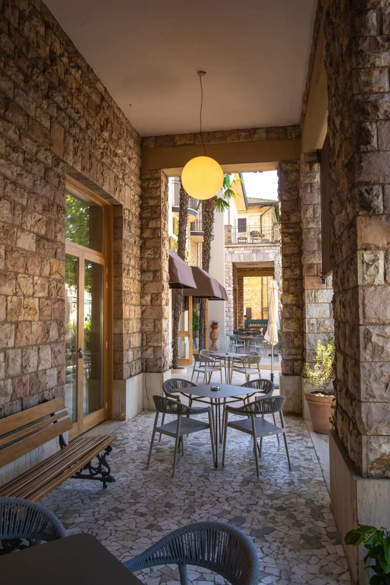 Patio in Hotel Moderno