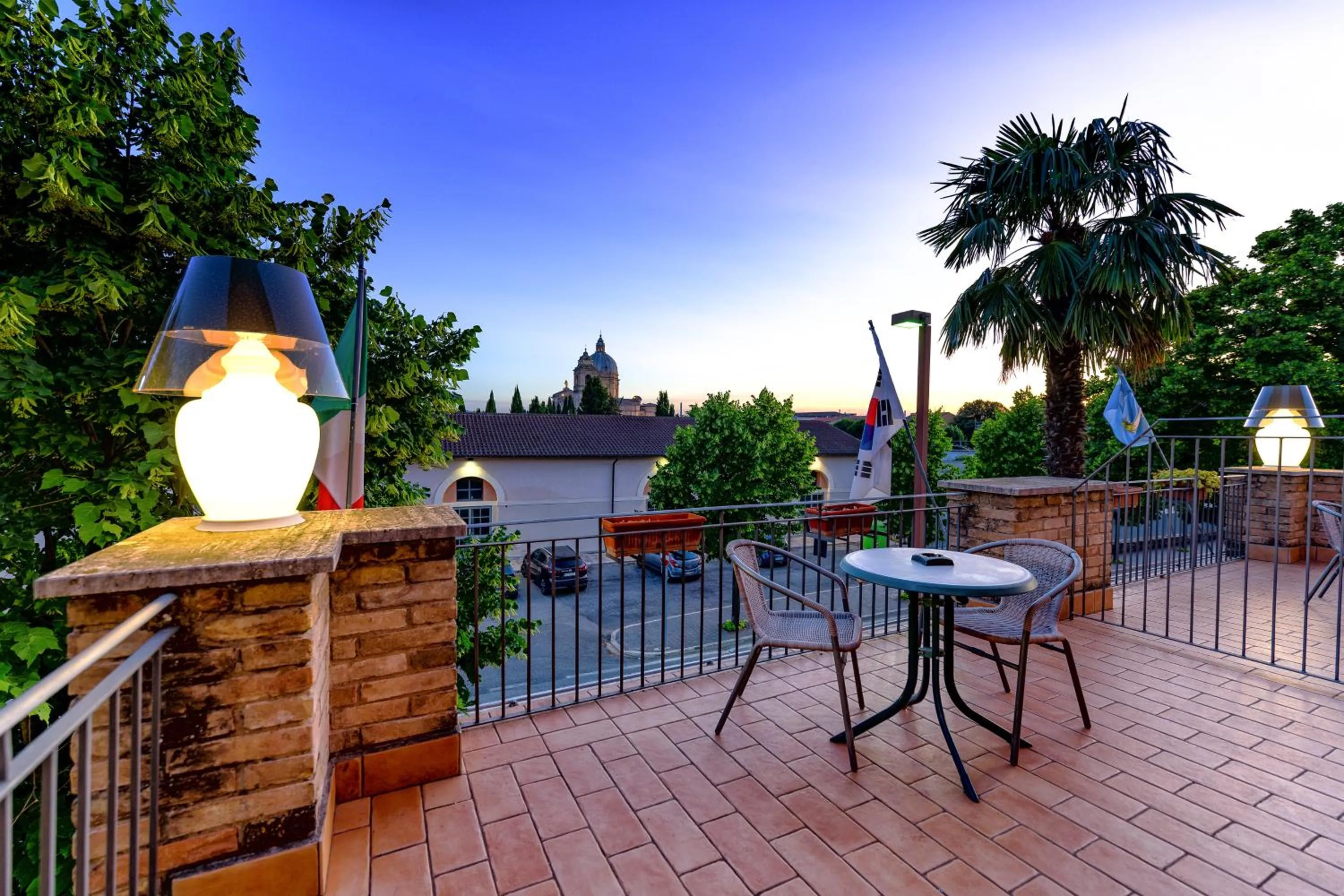 Patio in Hotel Moderno