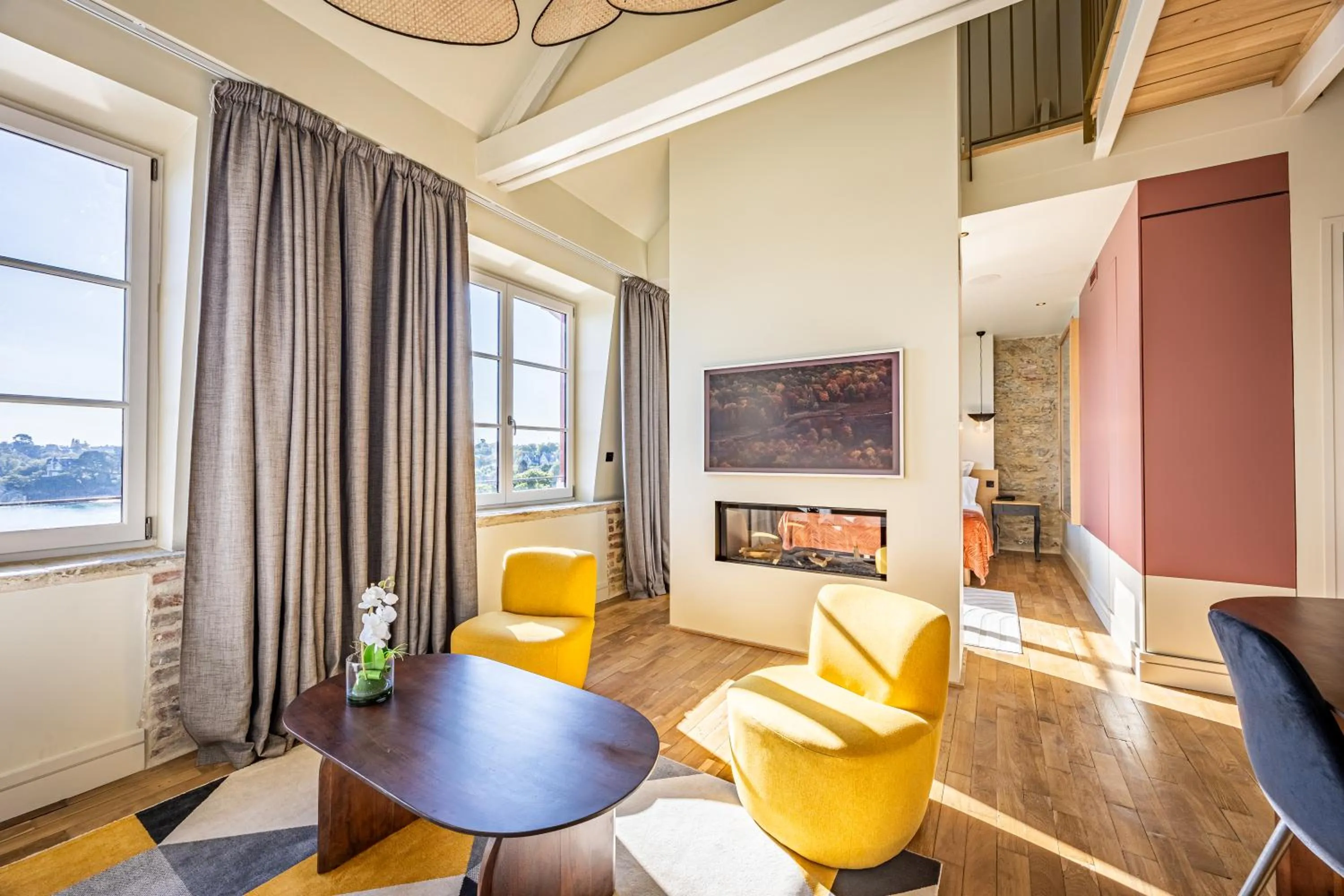 Living room in Restaurant Hotel Didier Méril