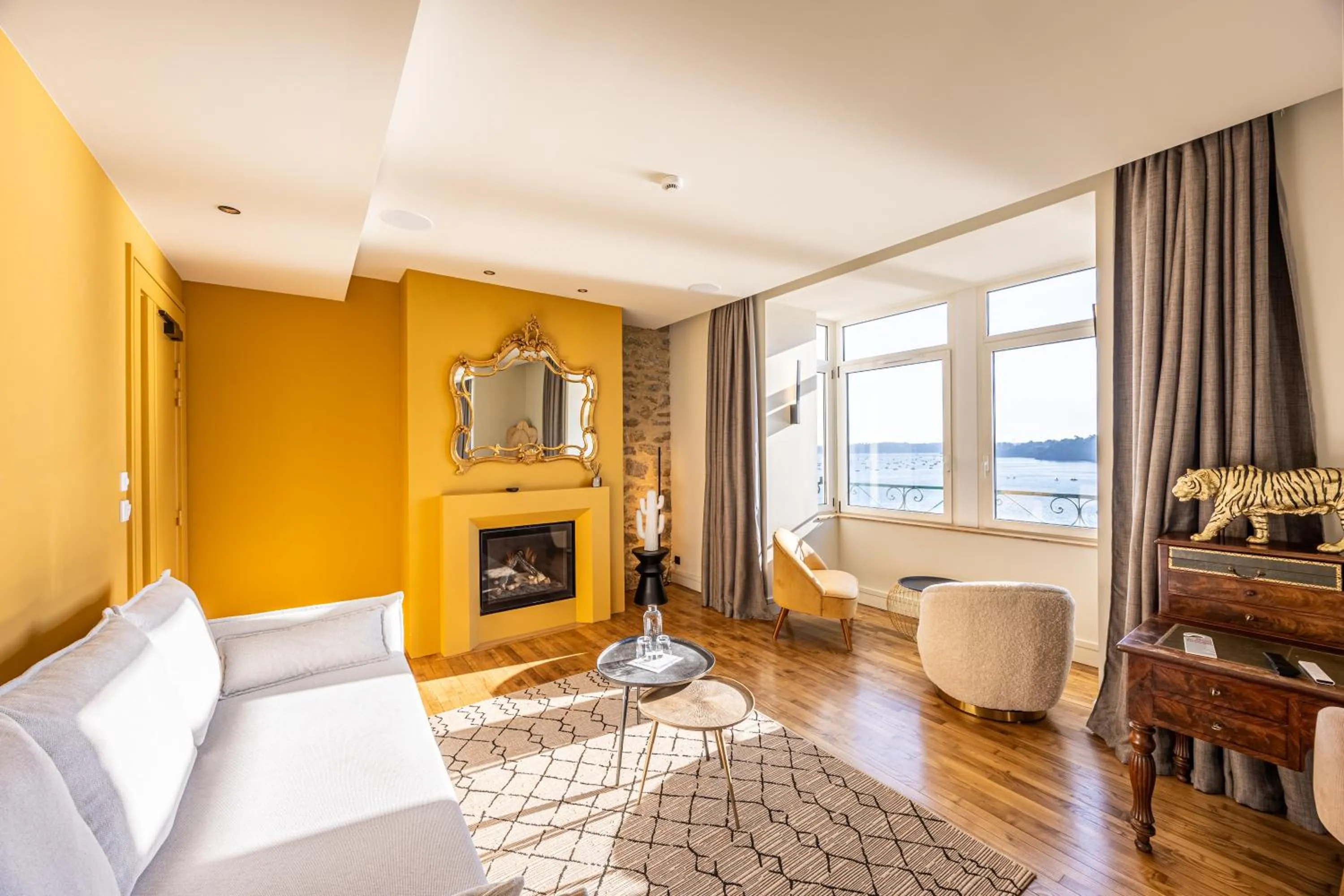 Living room in Restaurant Hotel Didier Méril