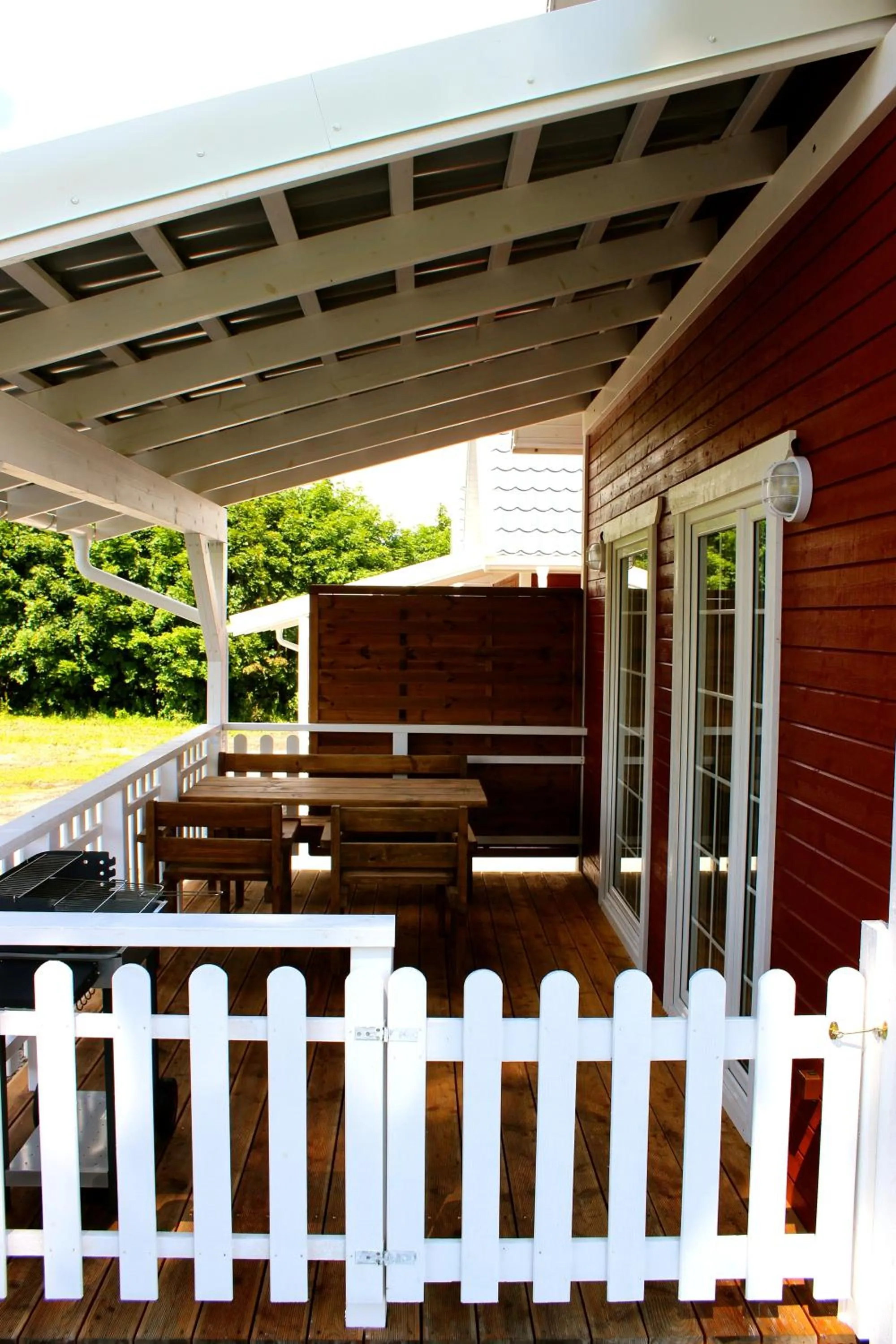 Balcony/Terrace in Agroturystyka - Stajnia Bursztynowa