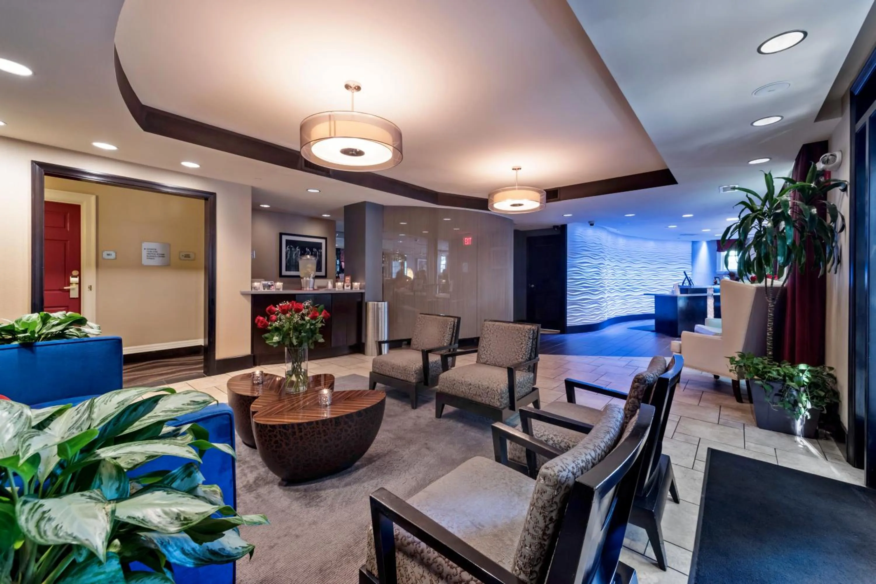 Communal lounge/ TV room in Artmore Hotel