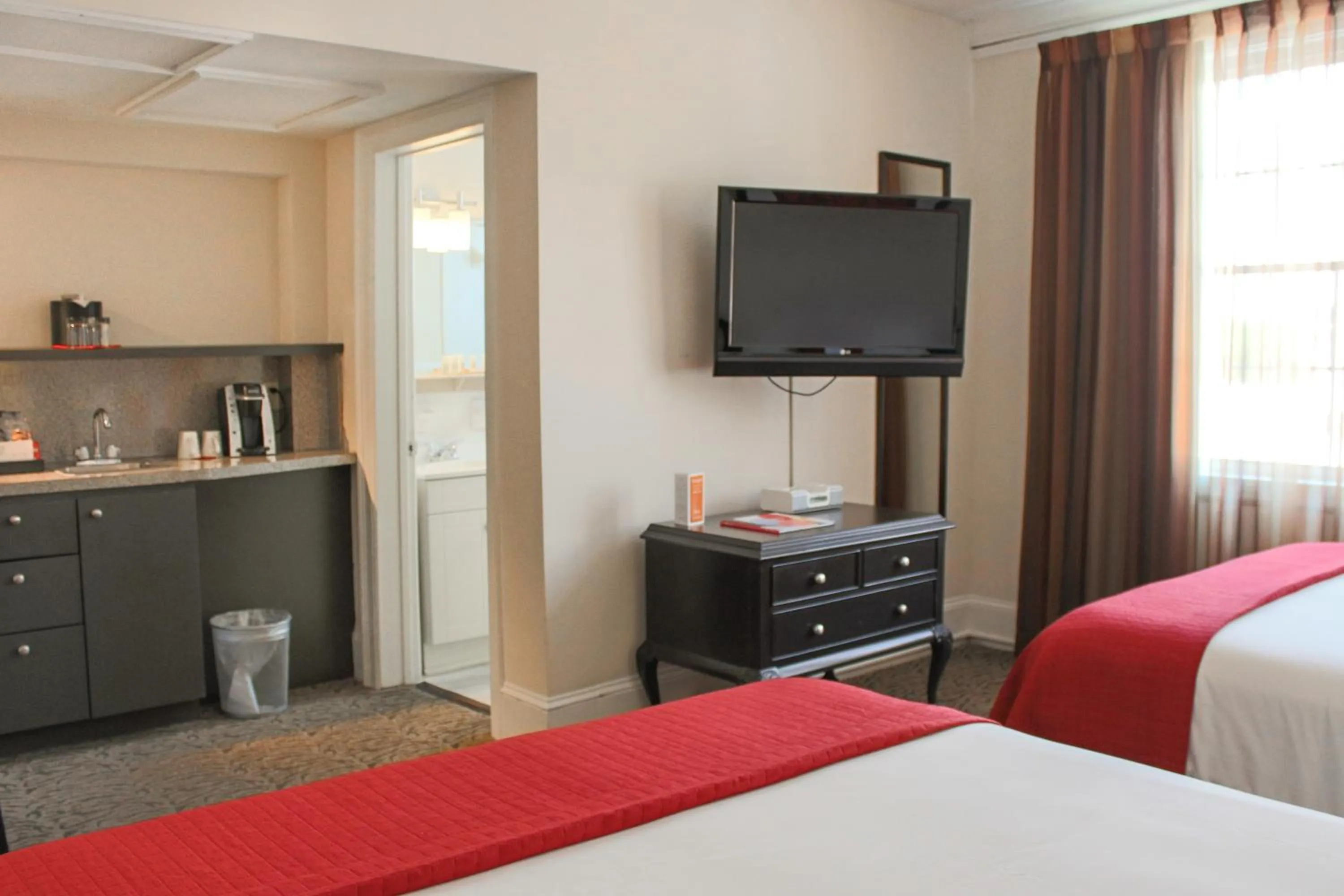 Decorative detail, TV/Entertainment Center in Artmore Hotel