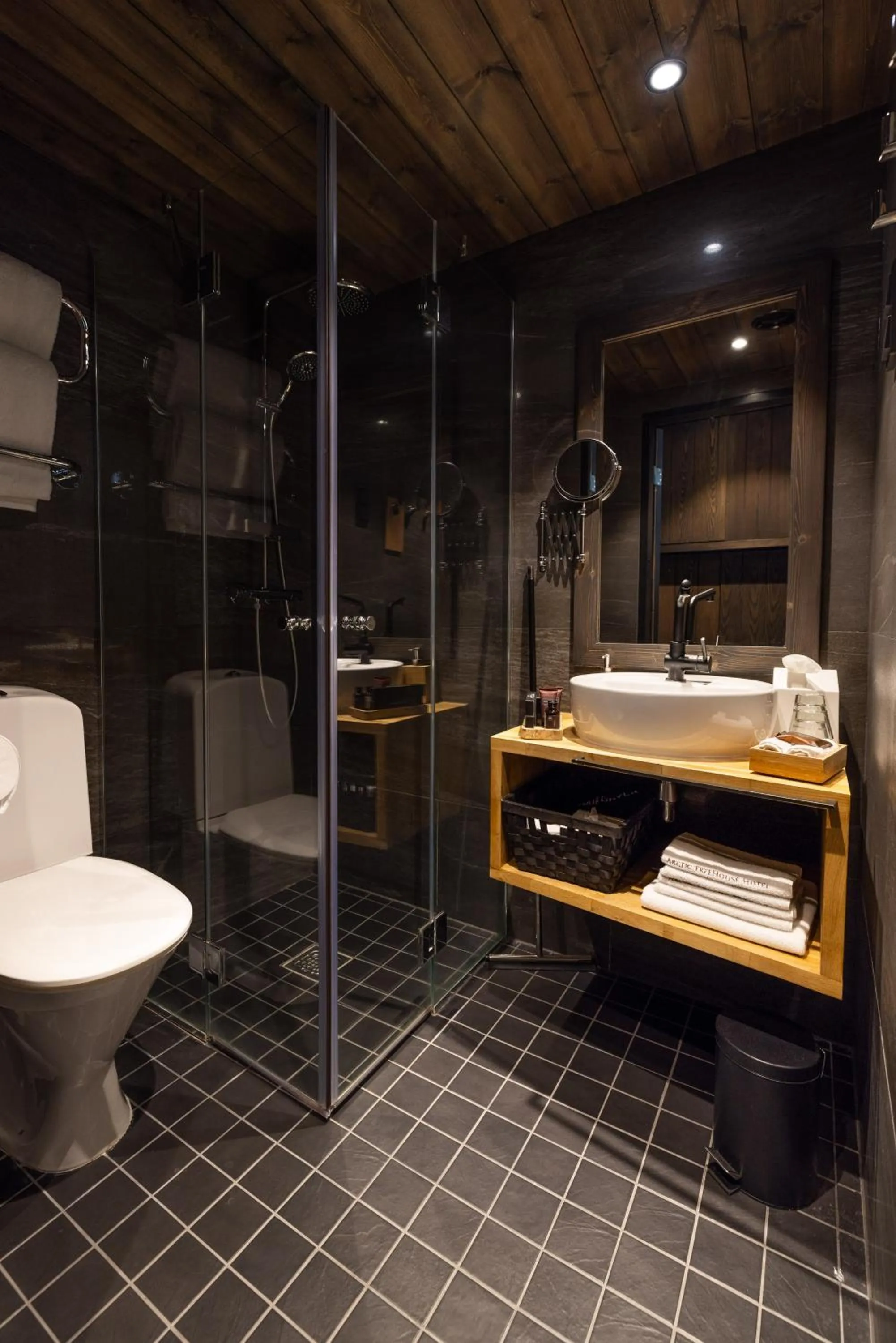 Shower in Arctic TreeHouse Hotel