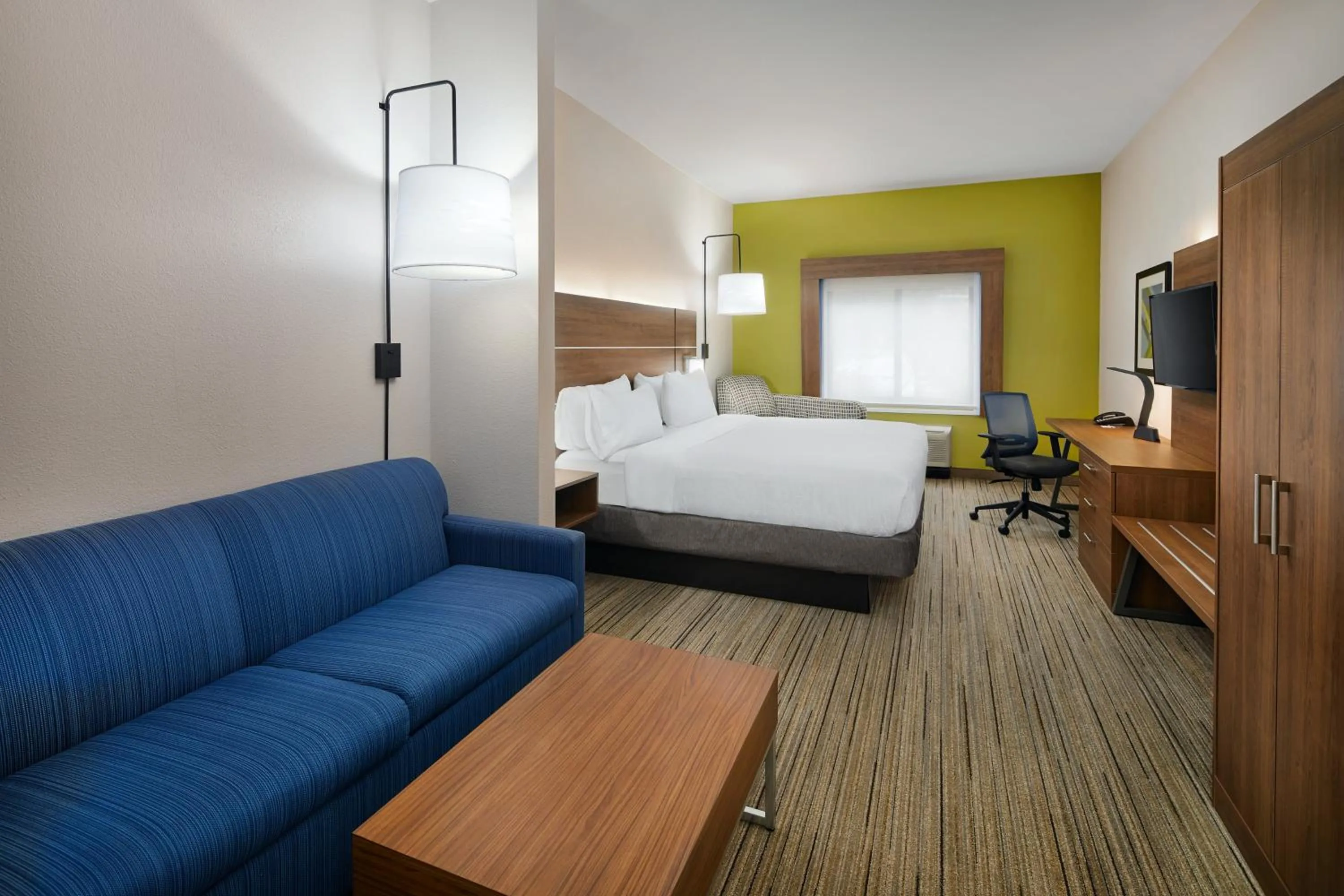 Photo of the whole room, Bed in Holiday Inn Express Hotel & Suites Pensacola-West Navy Base by IHG