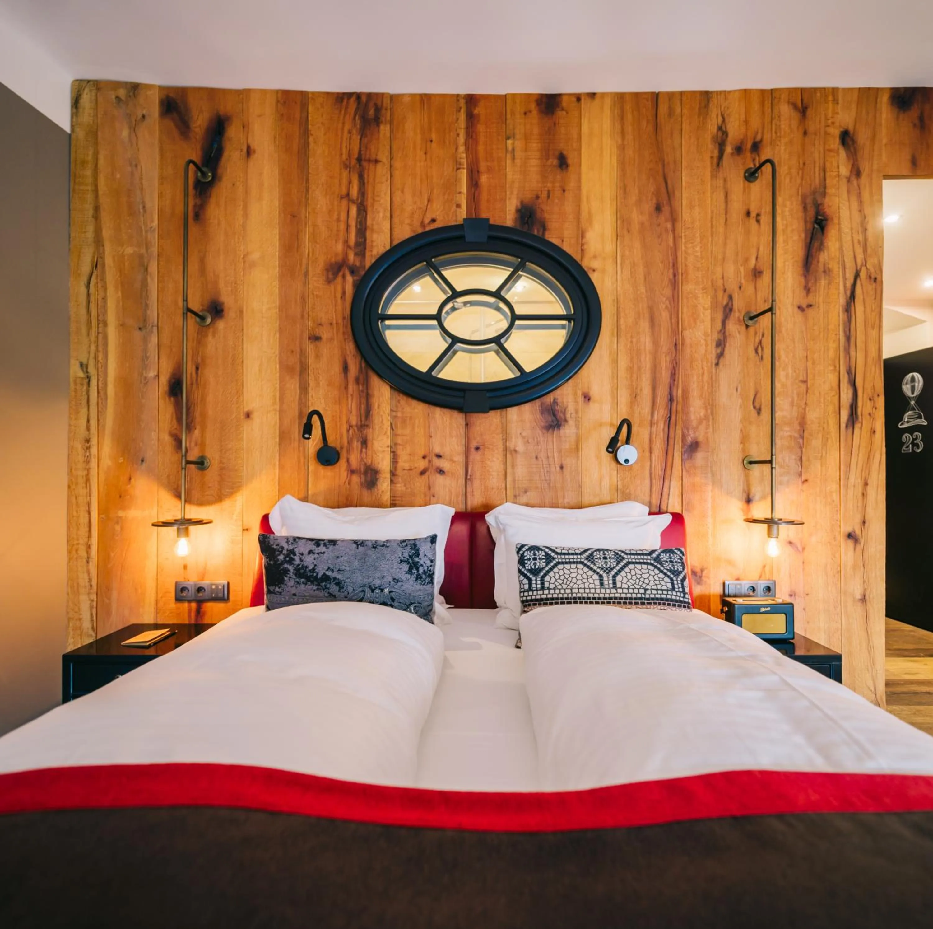 Bed in PEST-BUDA Design Hotel
