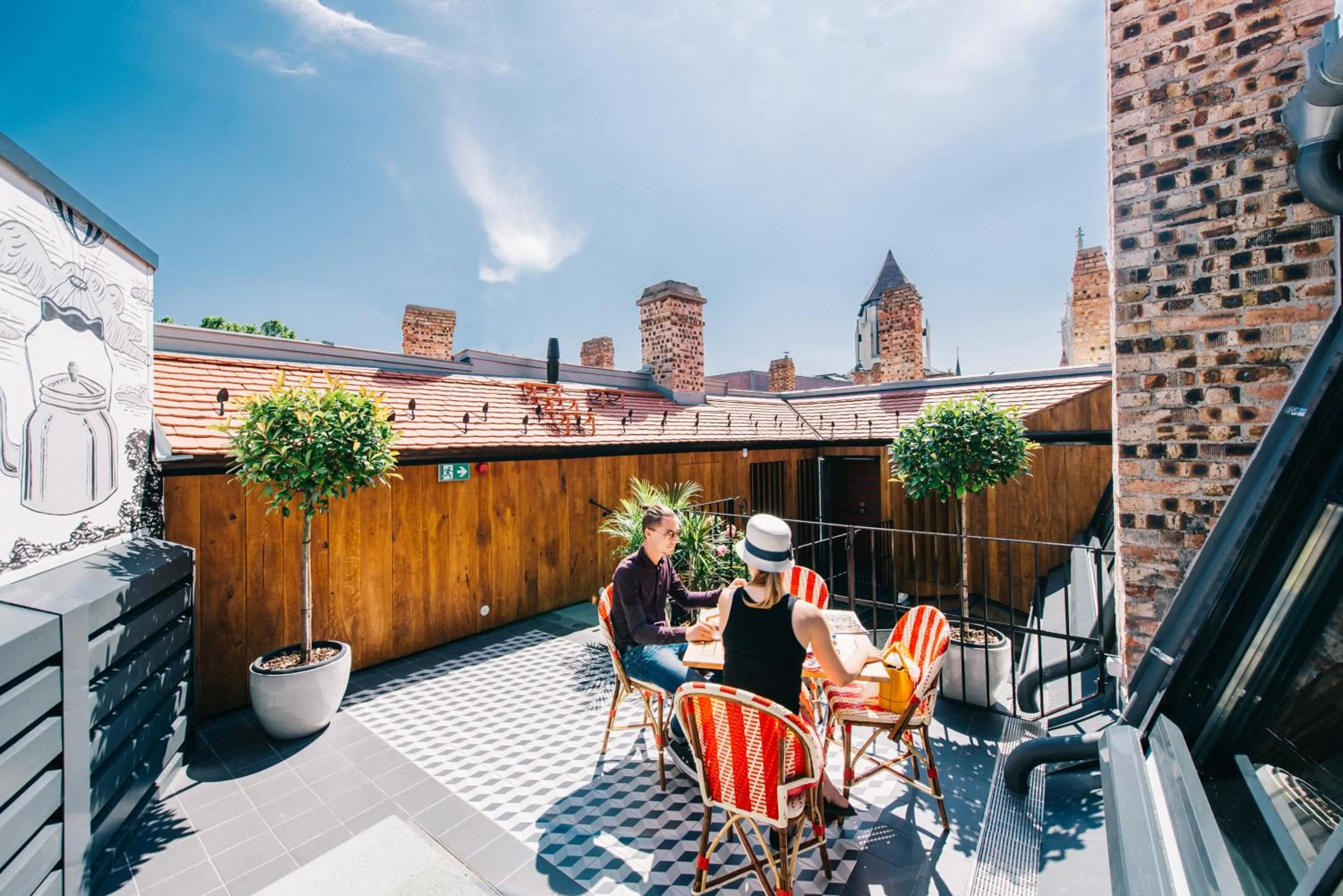 Patio in PEST-BUDA Design Hotel