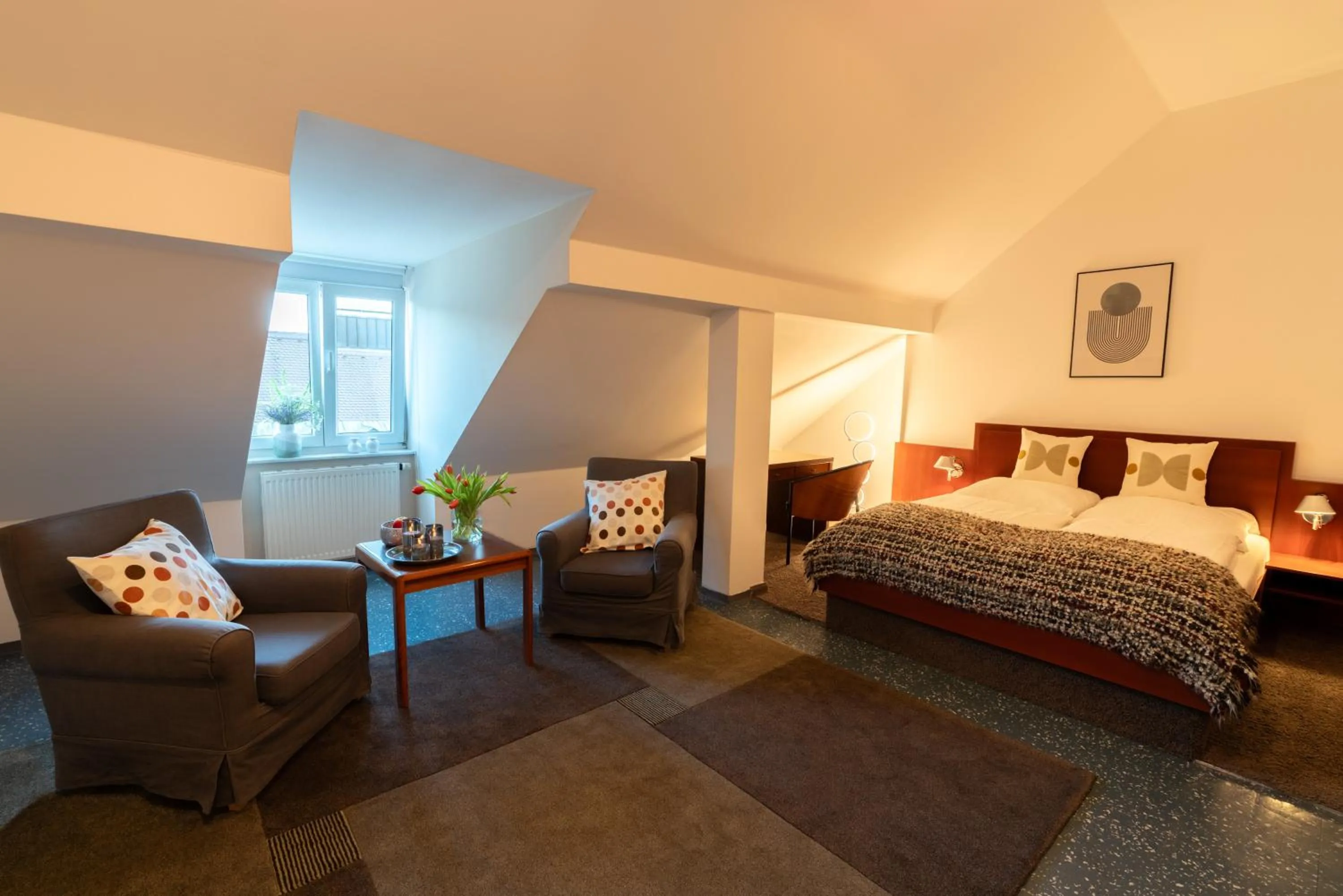 Bed in Hotel Carlton Munich