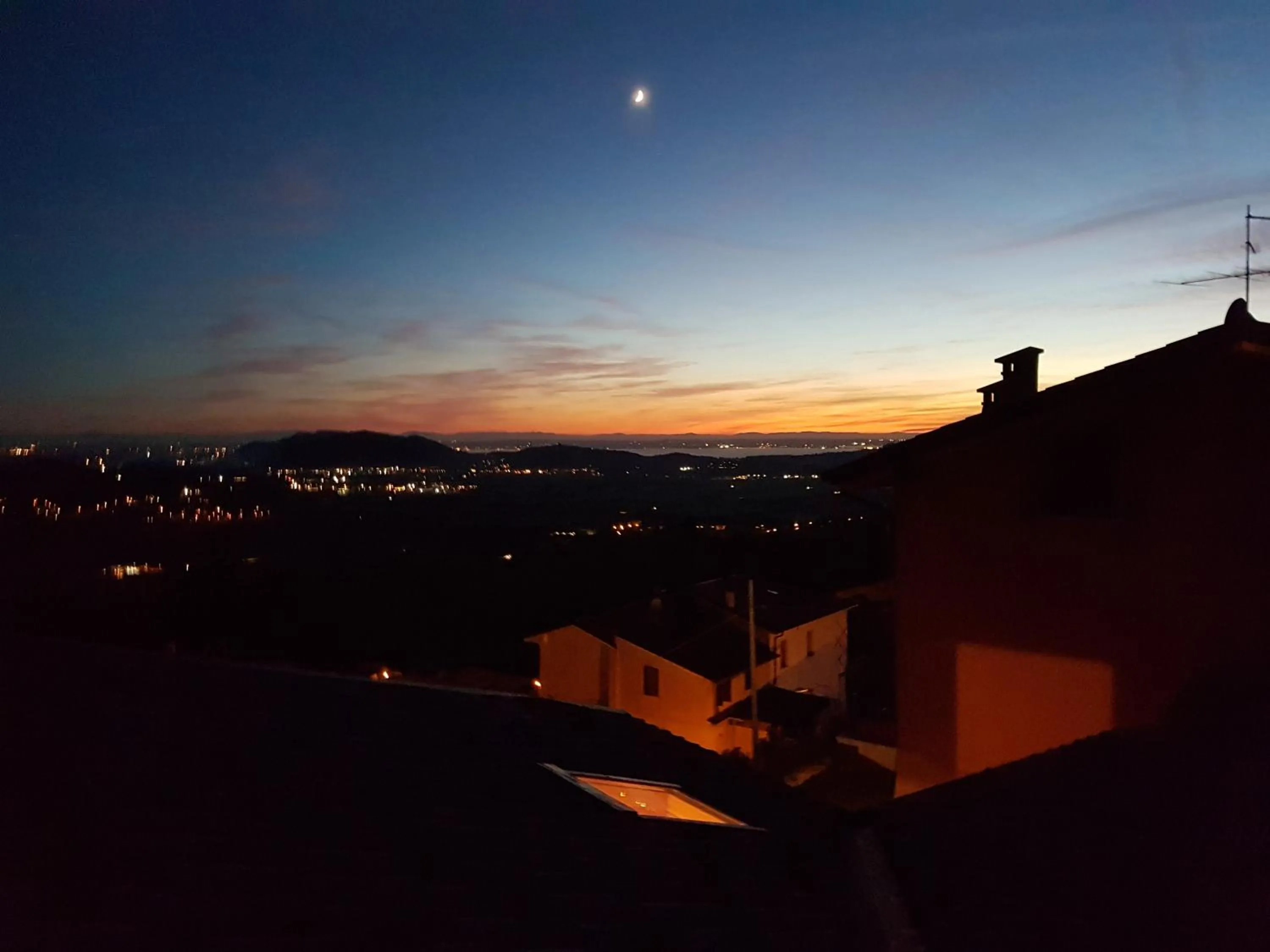 Lake view in B&B La Rubiana