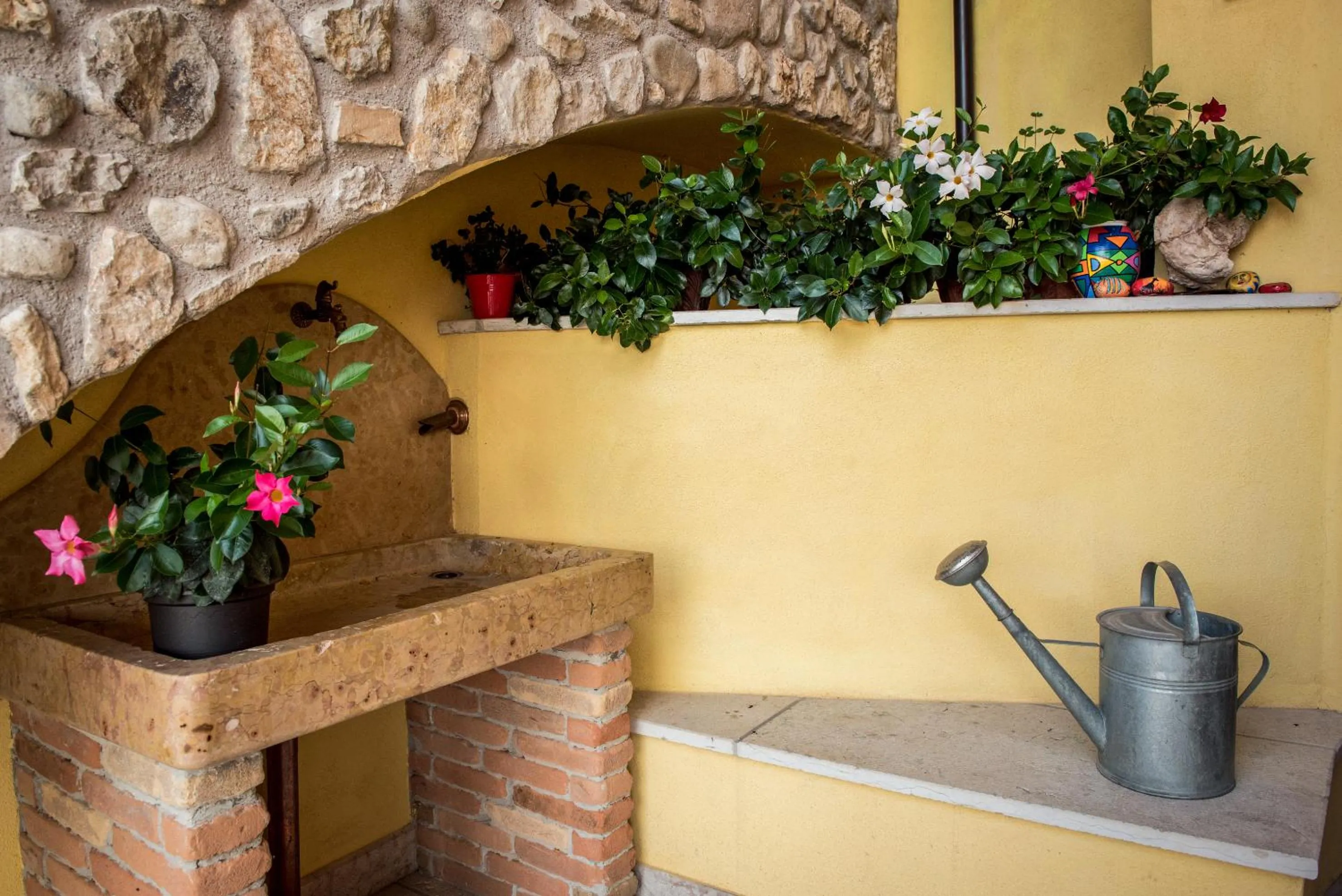 Garden in B&B La Rubiana