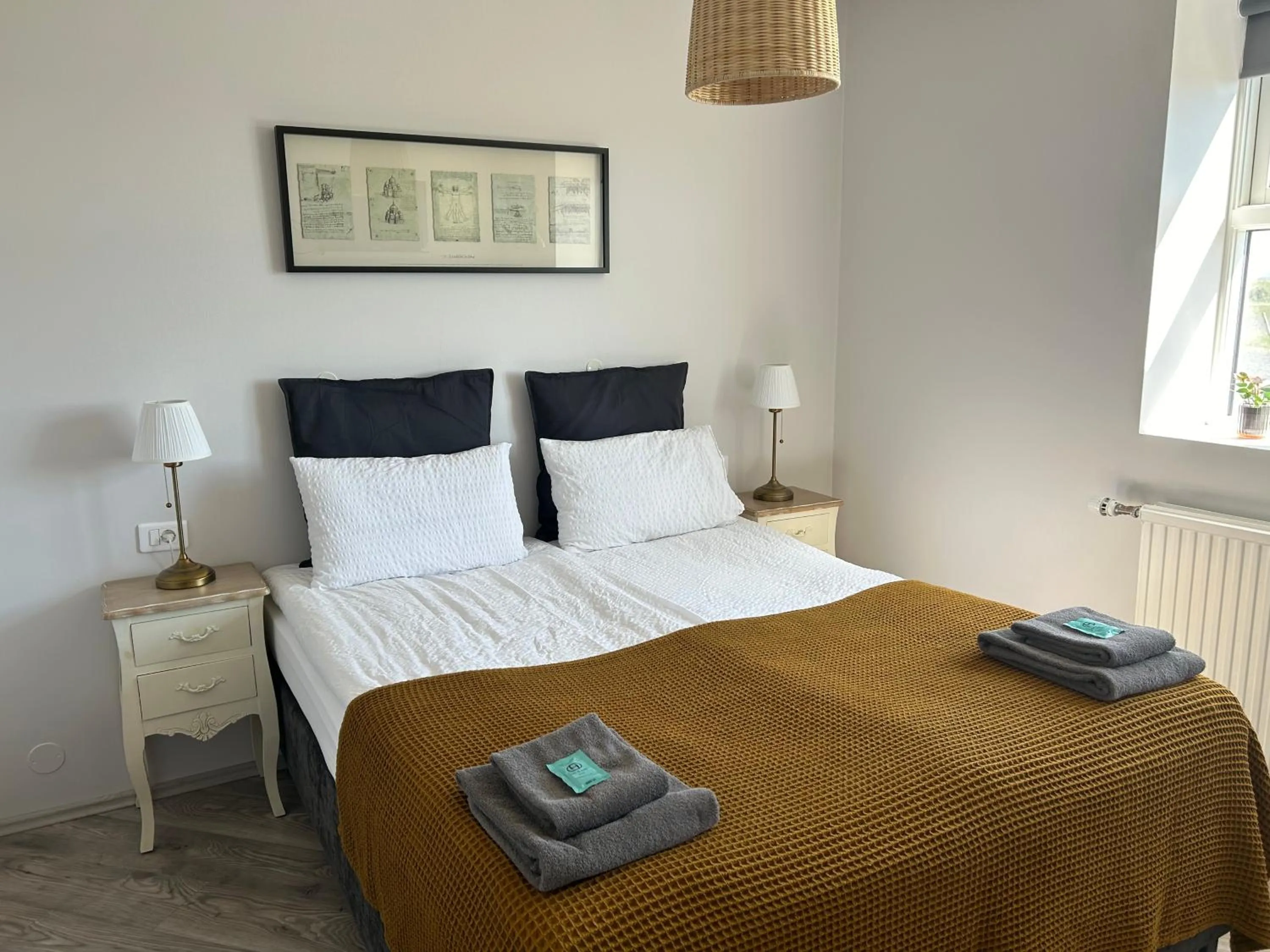 Bed in Lindartún Guesthouse