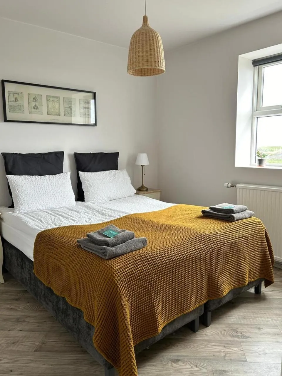 Bed in Lindartún Guesthouse