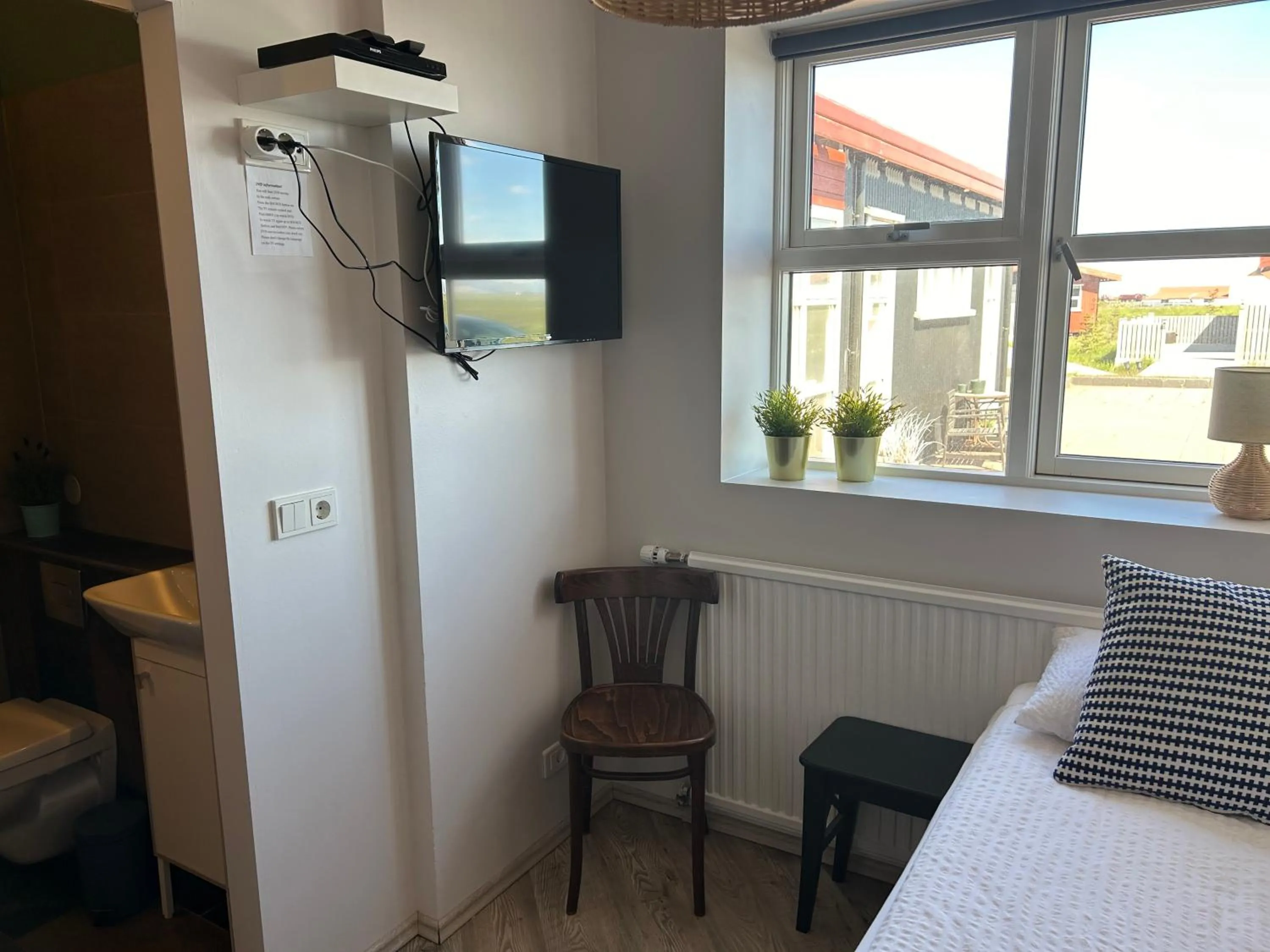 Bed in Lindartún Guesthouse