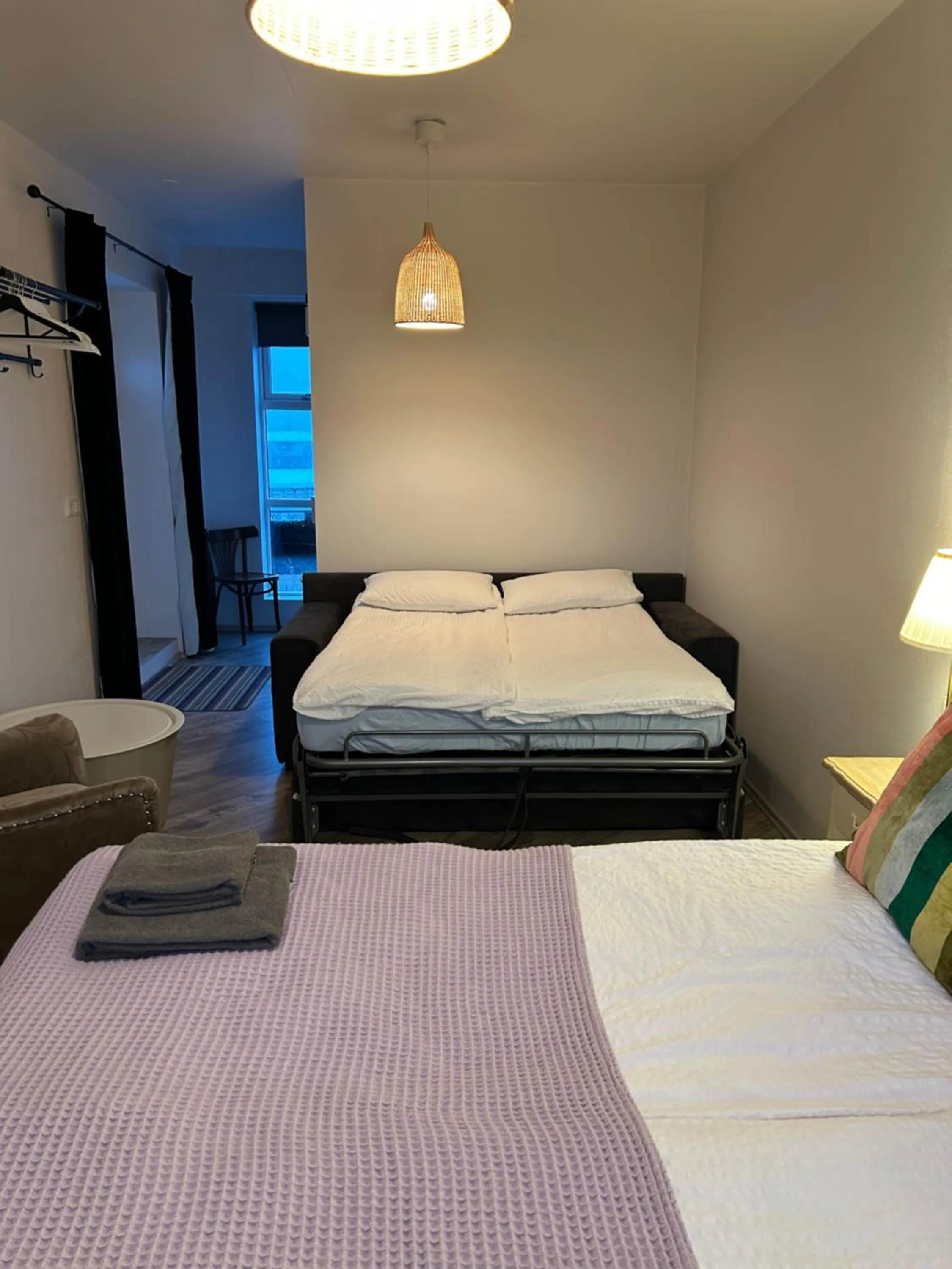 Bed in Lindartún Guesthouse