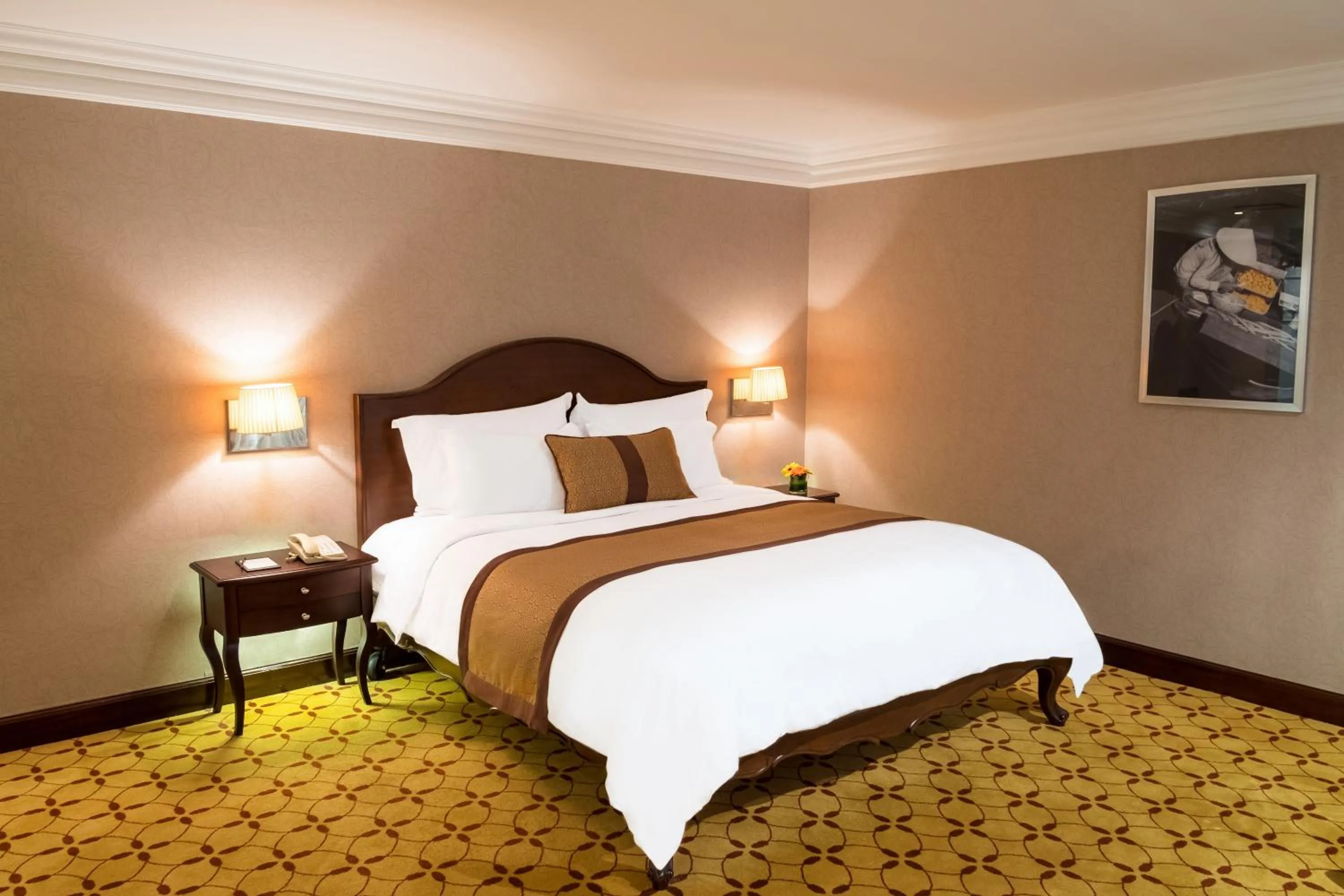 Bed in Eastin Grand Hotel Saigon