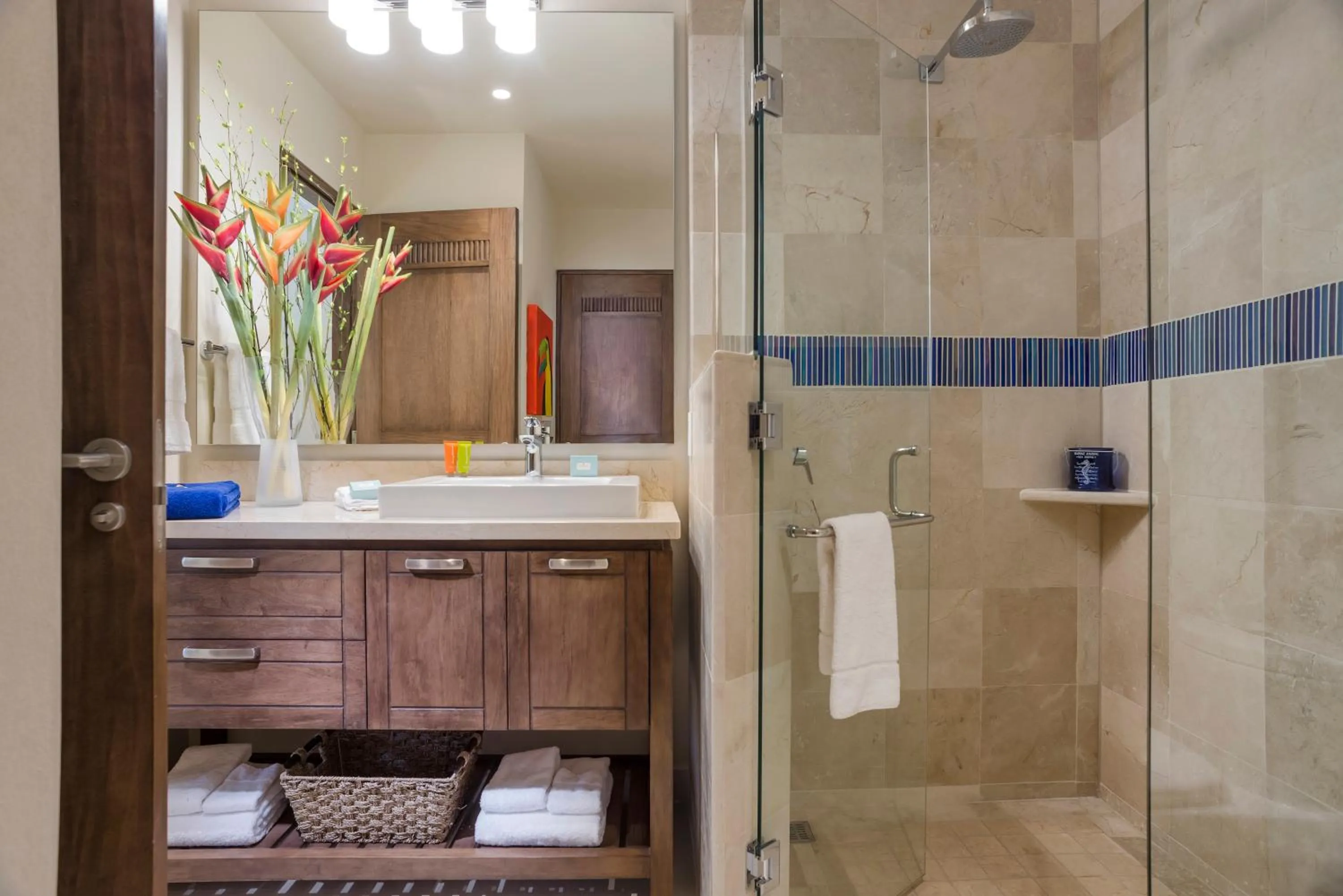 Shower in V Azul Vallarta - Luxury Vacation Rental Adults Only