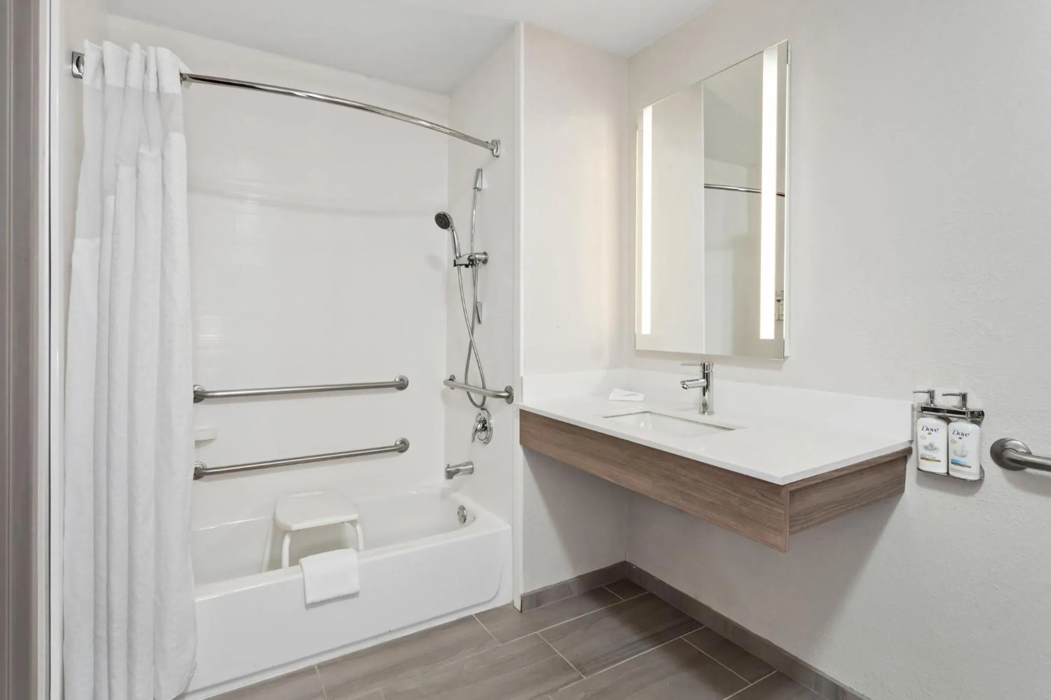 Bathroom in Holiday Inn Express & Suites Chicago West-O'Hare Arpt Area by IHG