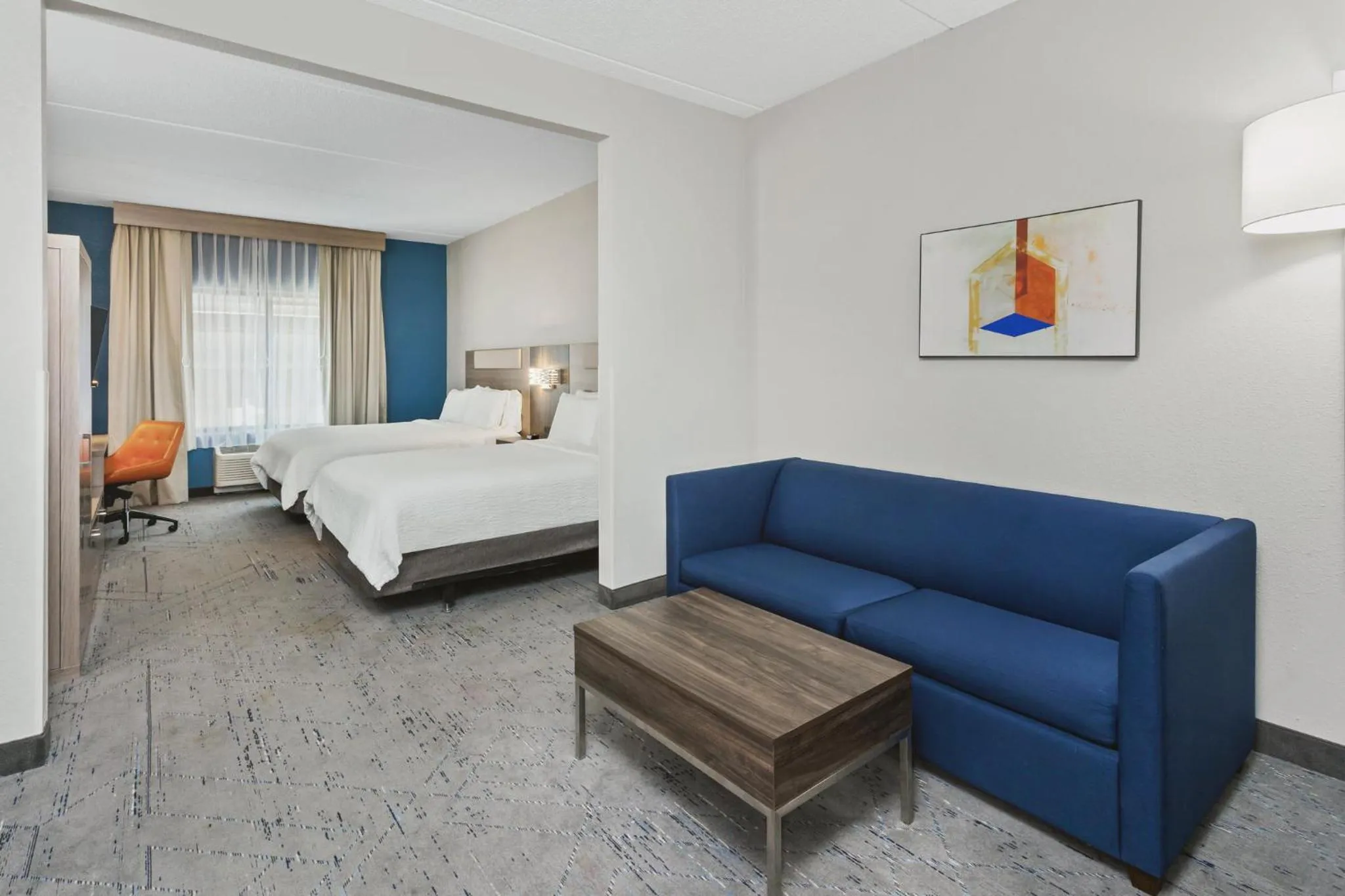 Photo of the whole room, Bed in Holiday Inn Express & Suites Chicago West-O'Hare Arpt Area by IHG