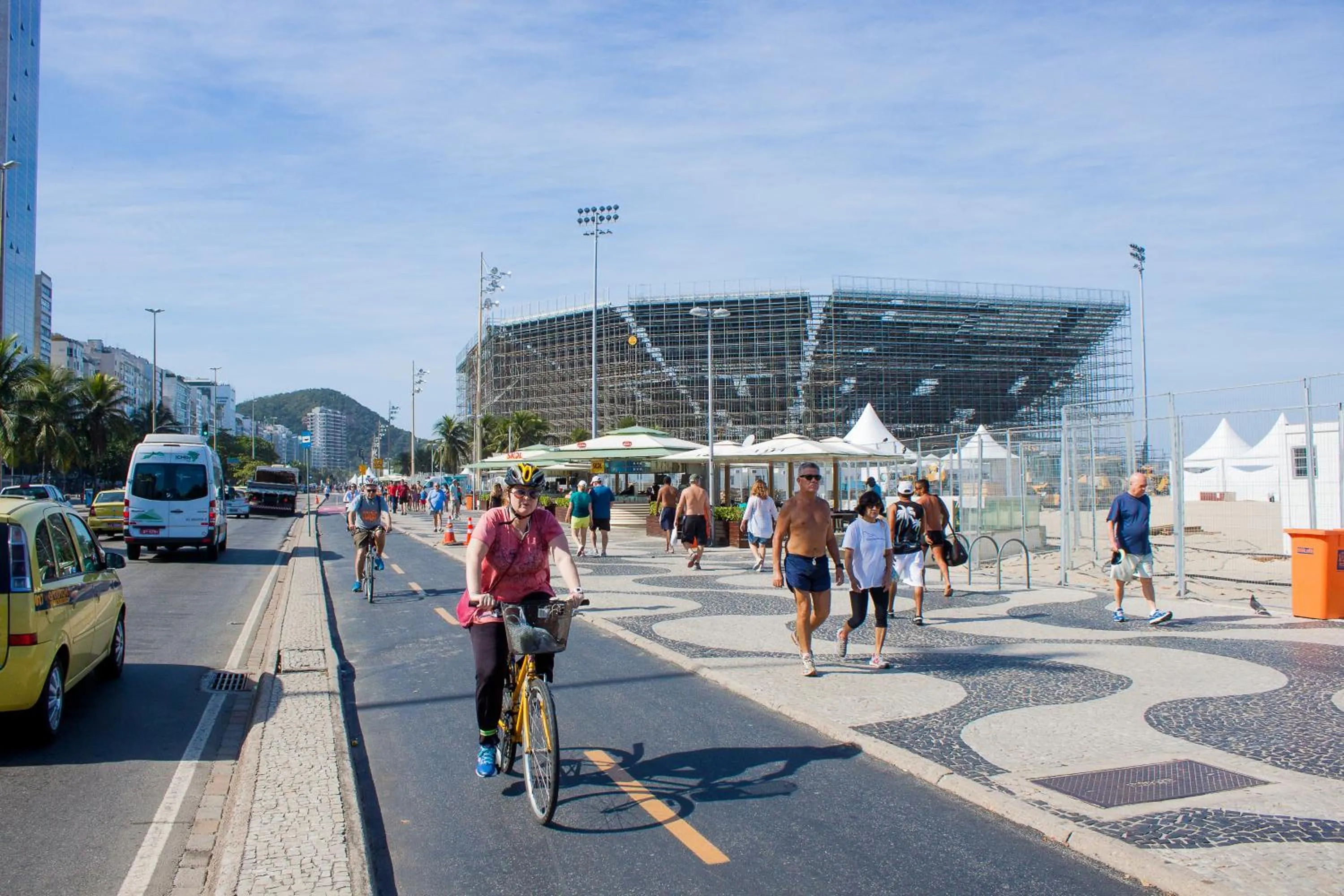Beach in Copacabana Praia Rio