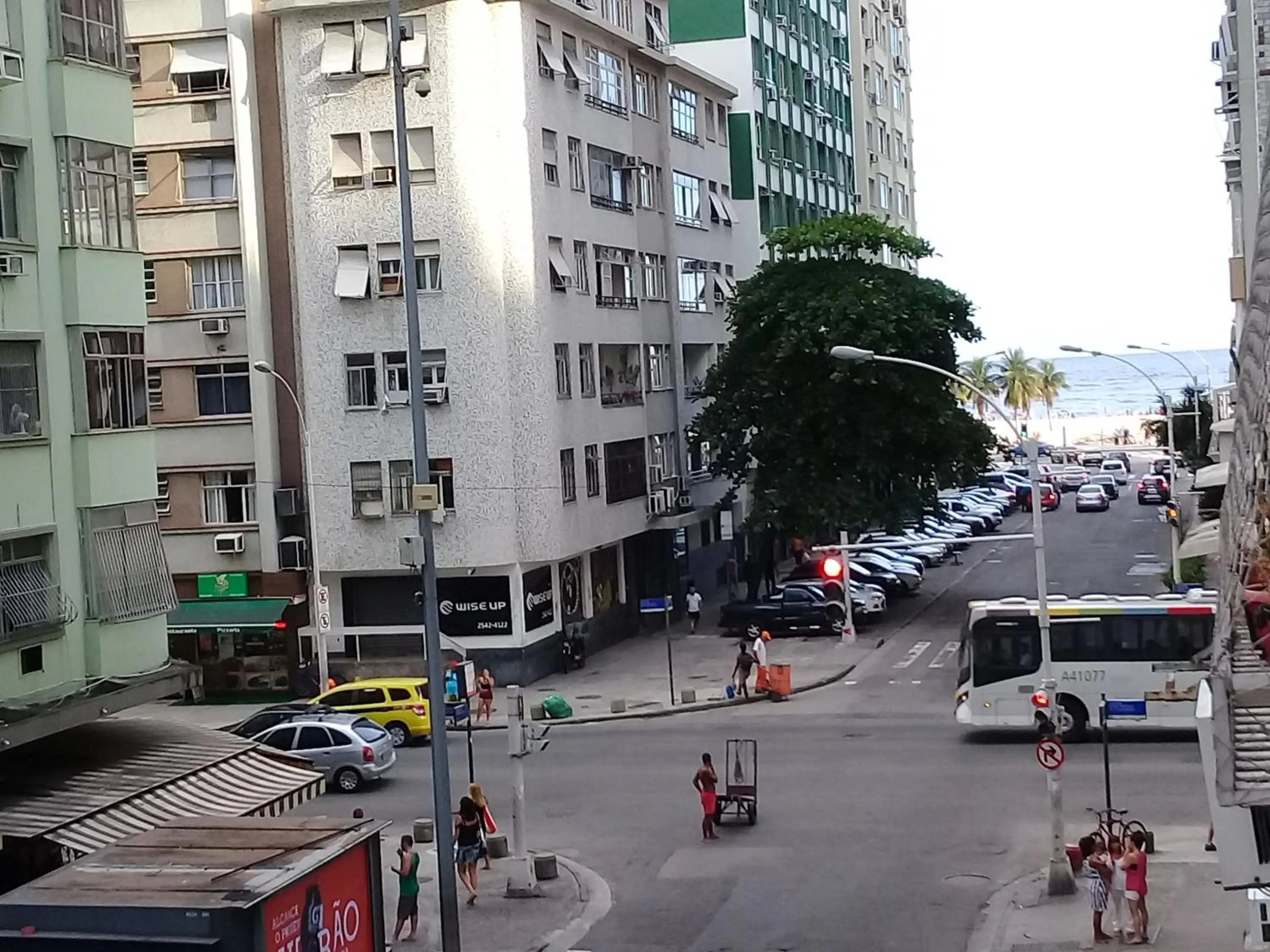 Street view in Copacabana Praia Rio