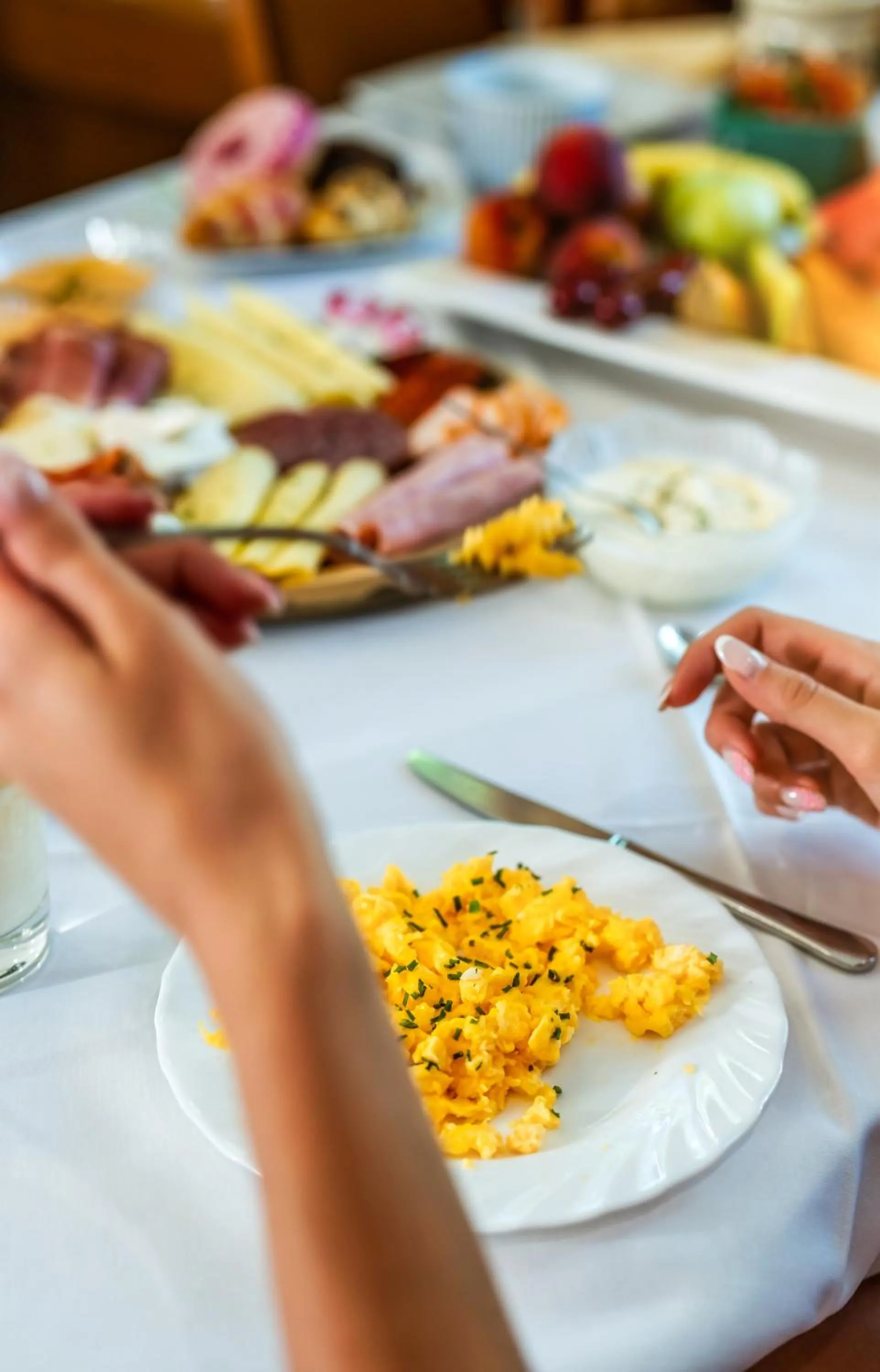 Buffet breakfast in Hotel Villa Pax