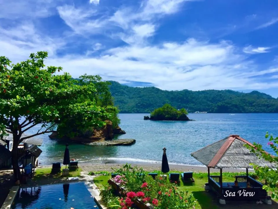 Sea view in Cocotinos Lembeh a Boutique Dive Lodge