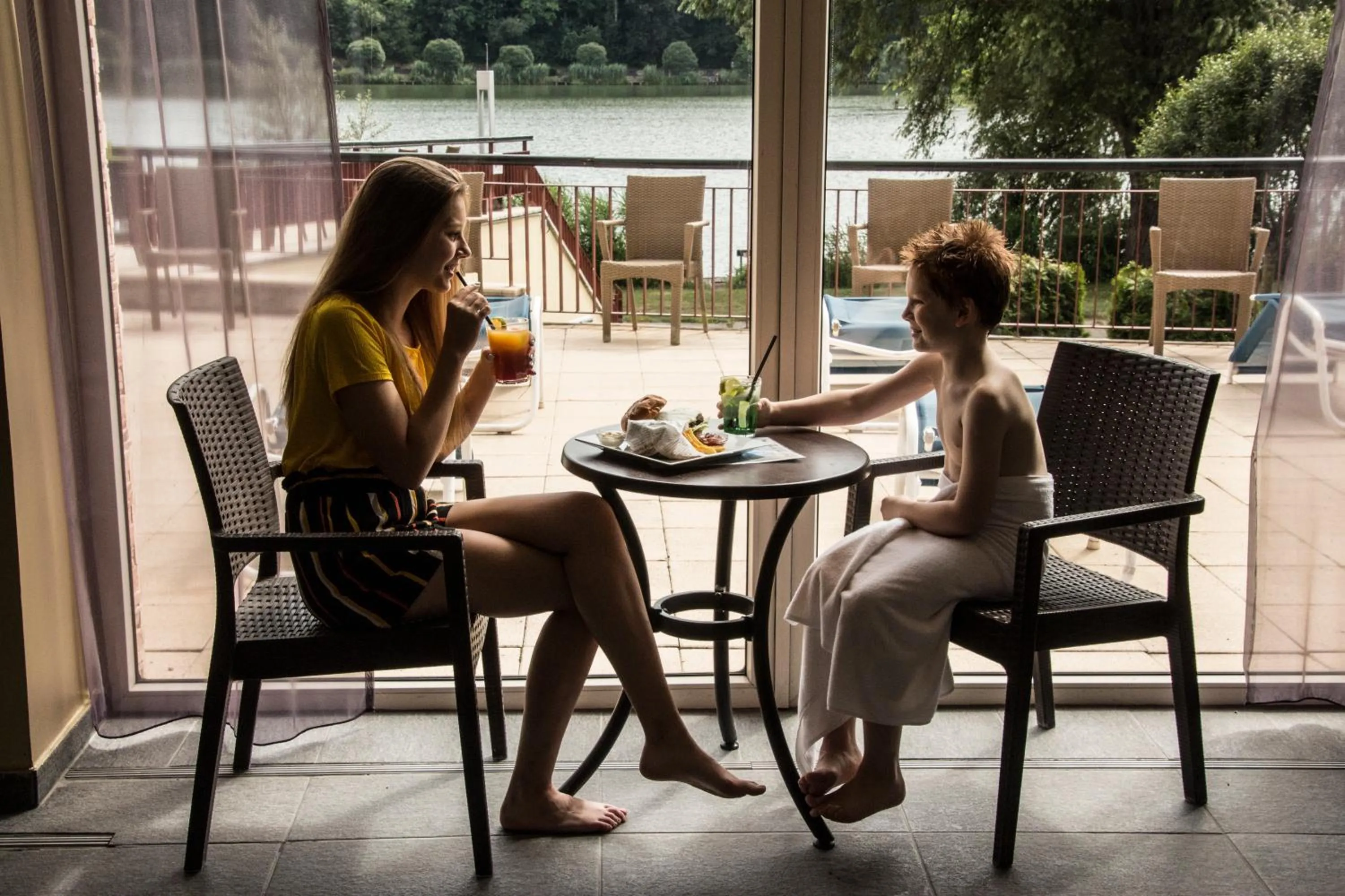 Swimming pool in Tó Wellness Hotel
