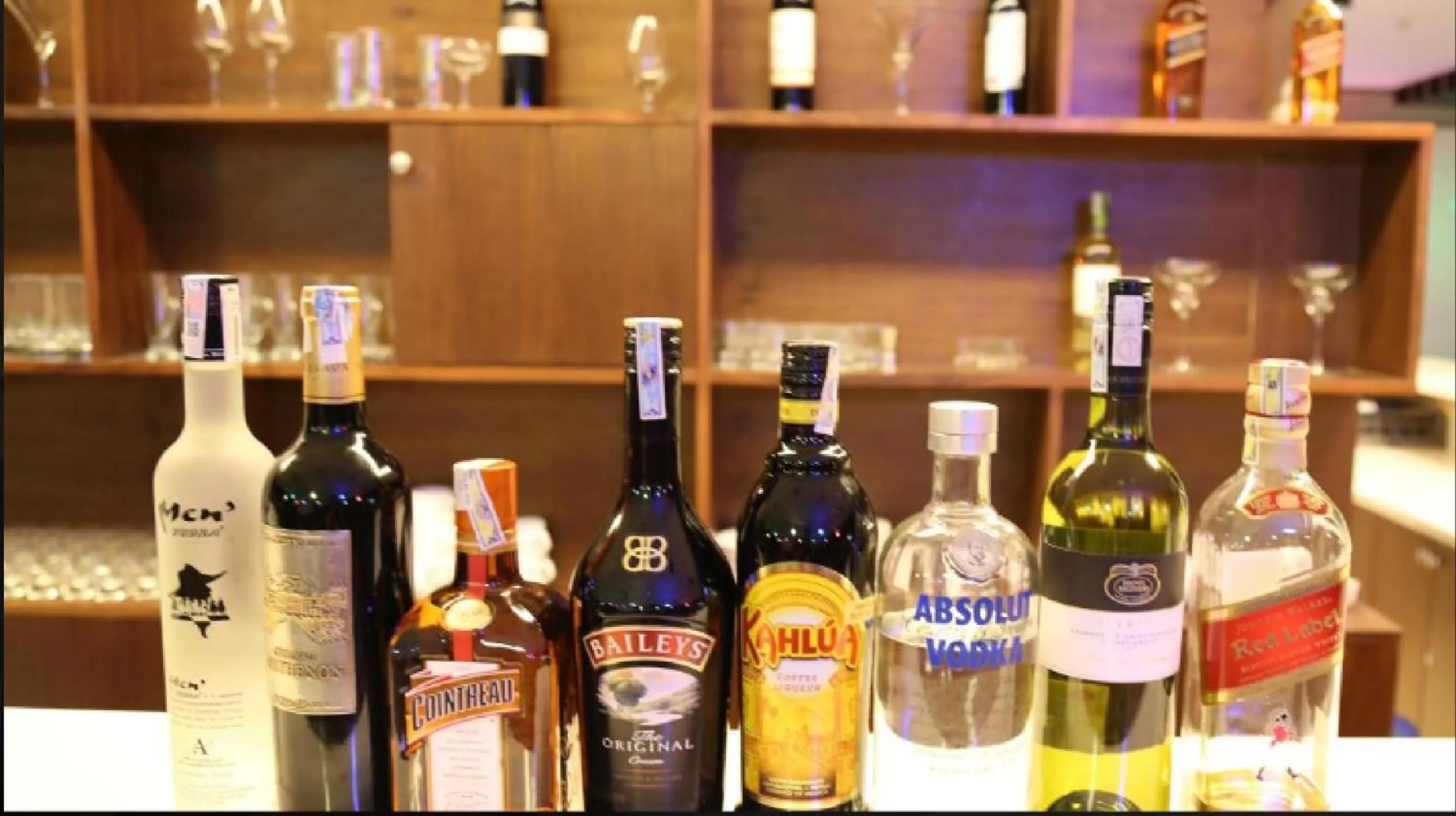 Alcoholic drinks in Muong Thanh Luxury Vientiane Hotel