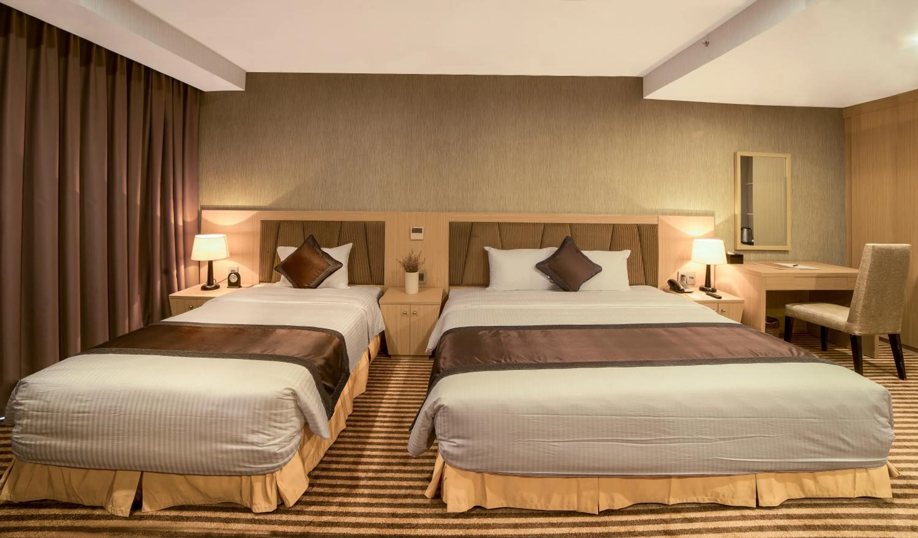 Bed in Muong Thanh Luxury Vientiane Hotel