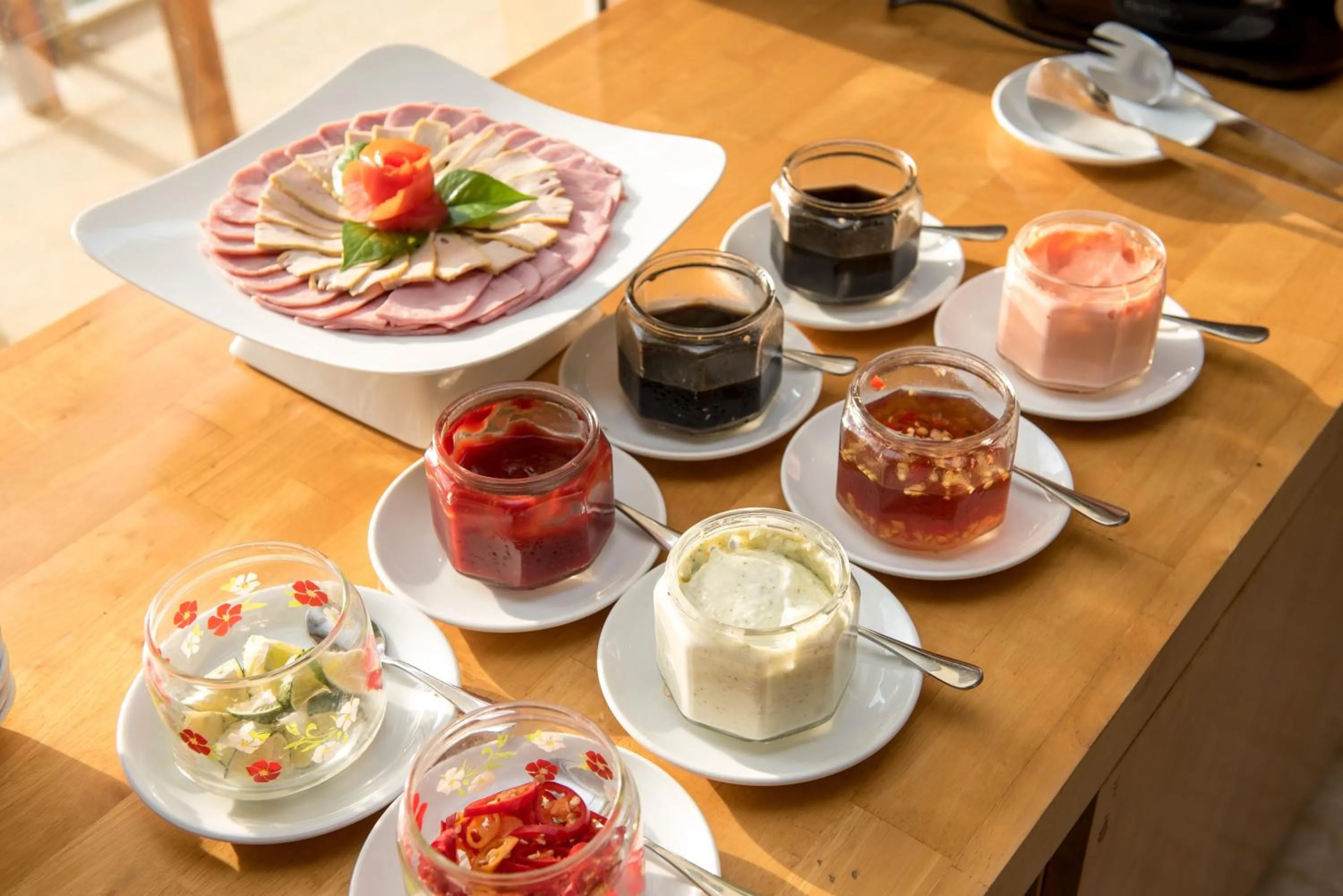 Buffet breakfast in Nhat Minh Hotel and Apartment