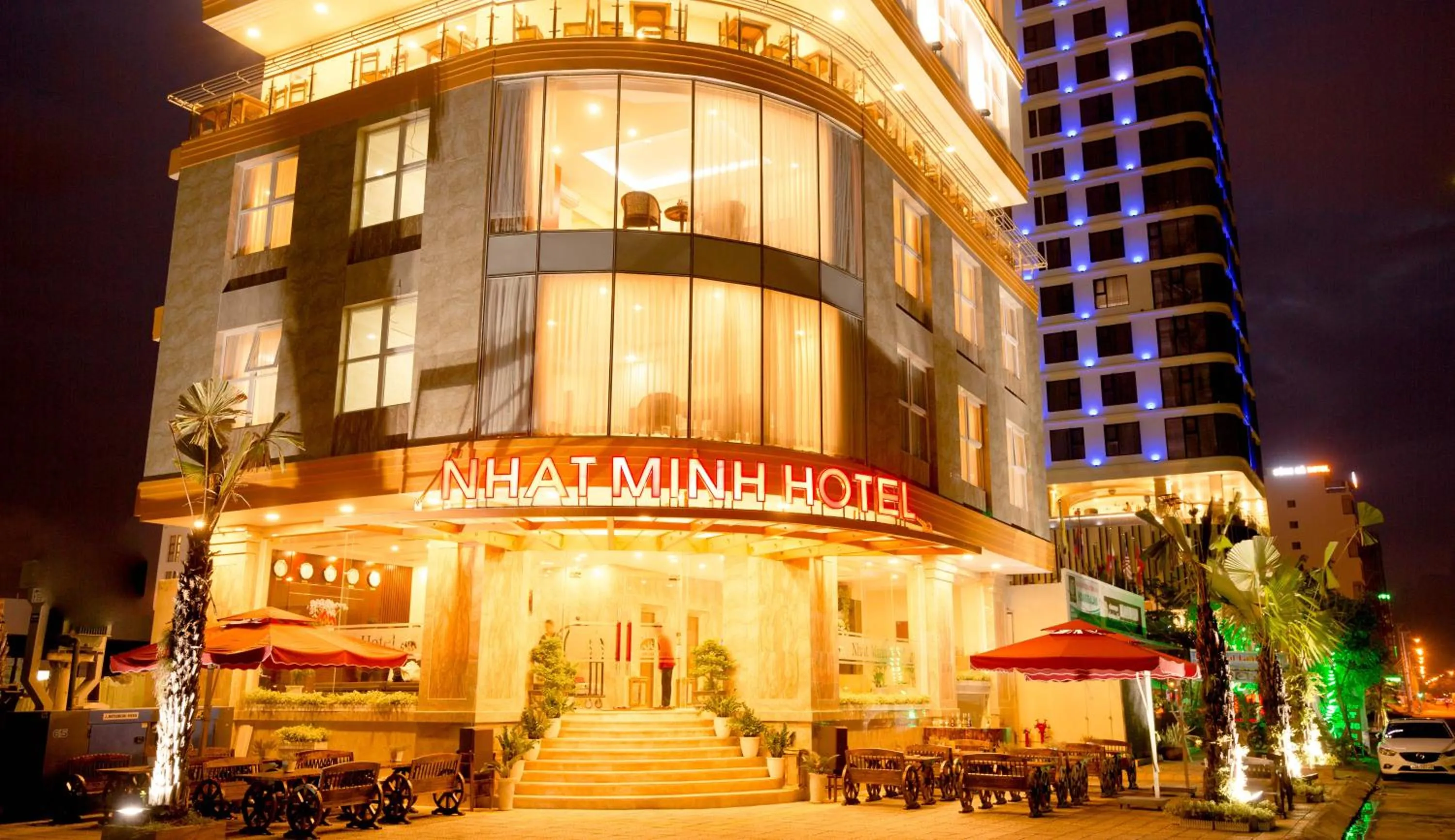 Property logo or sign in Nhat Minh Hotel and Apartment