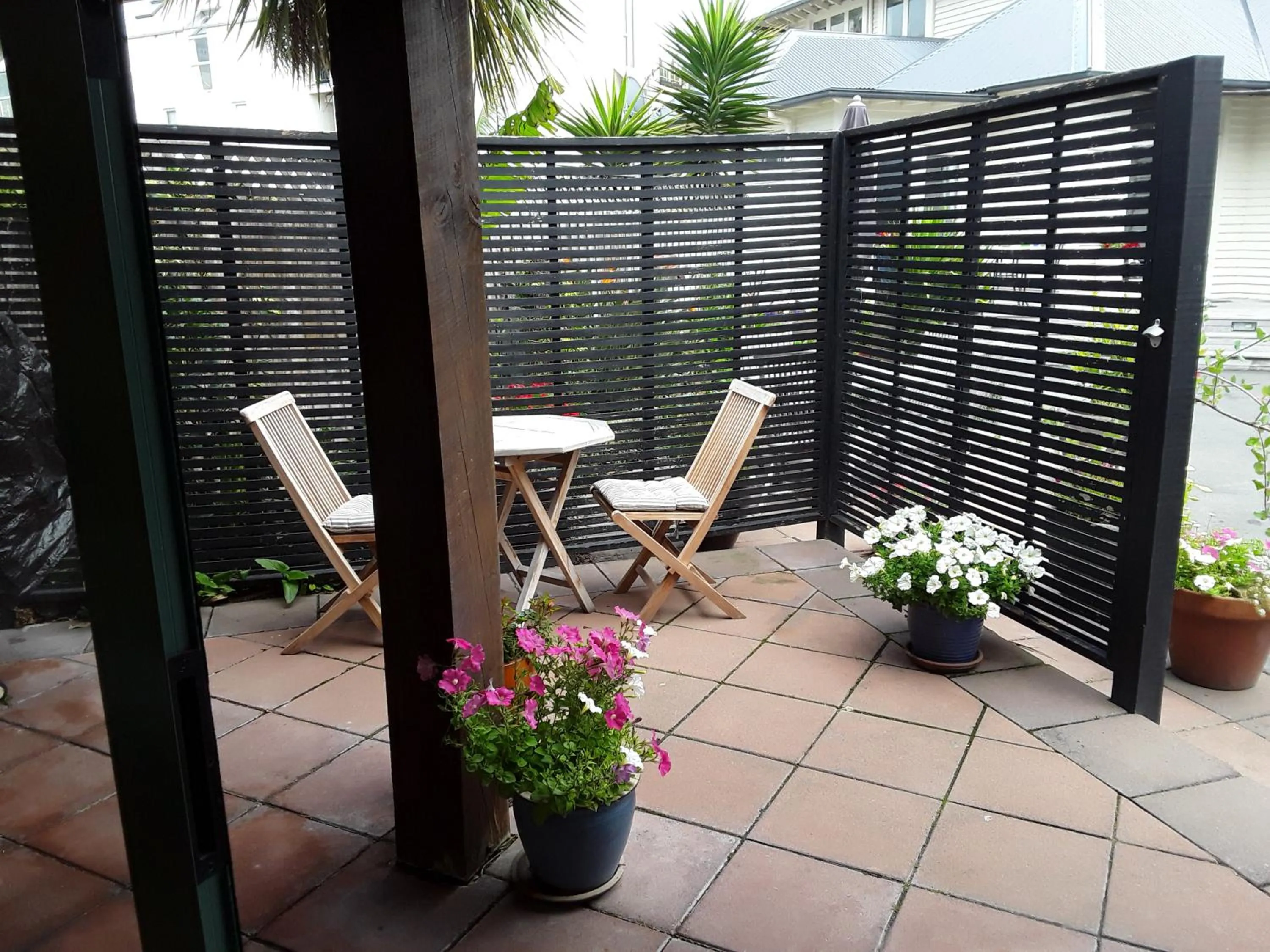 Patio in Cave Rock Guest House