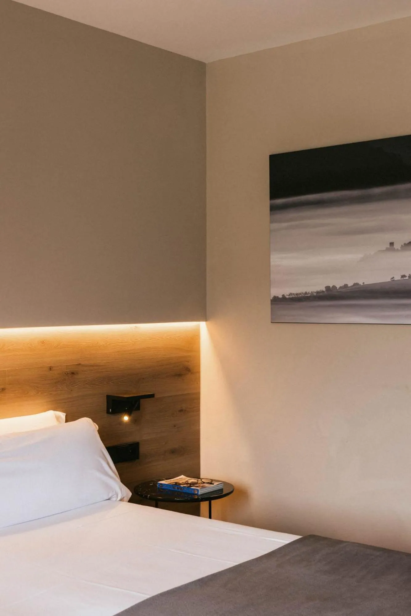 Bed in Hotel Terradets