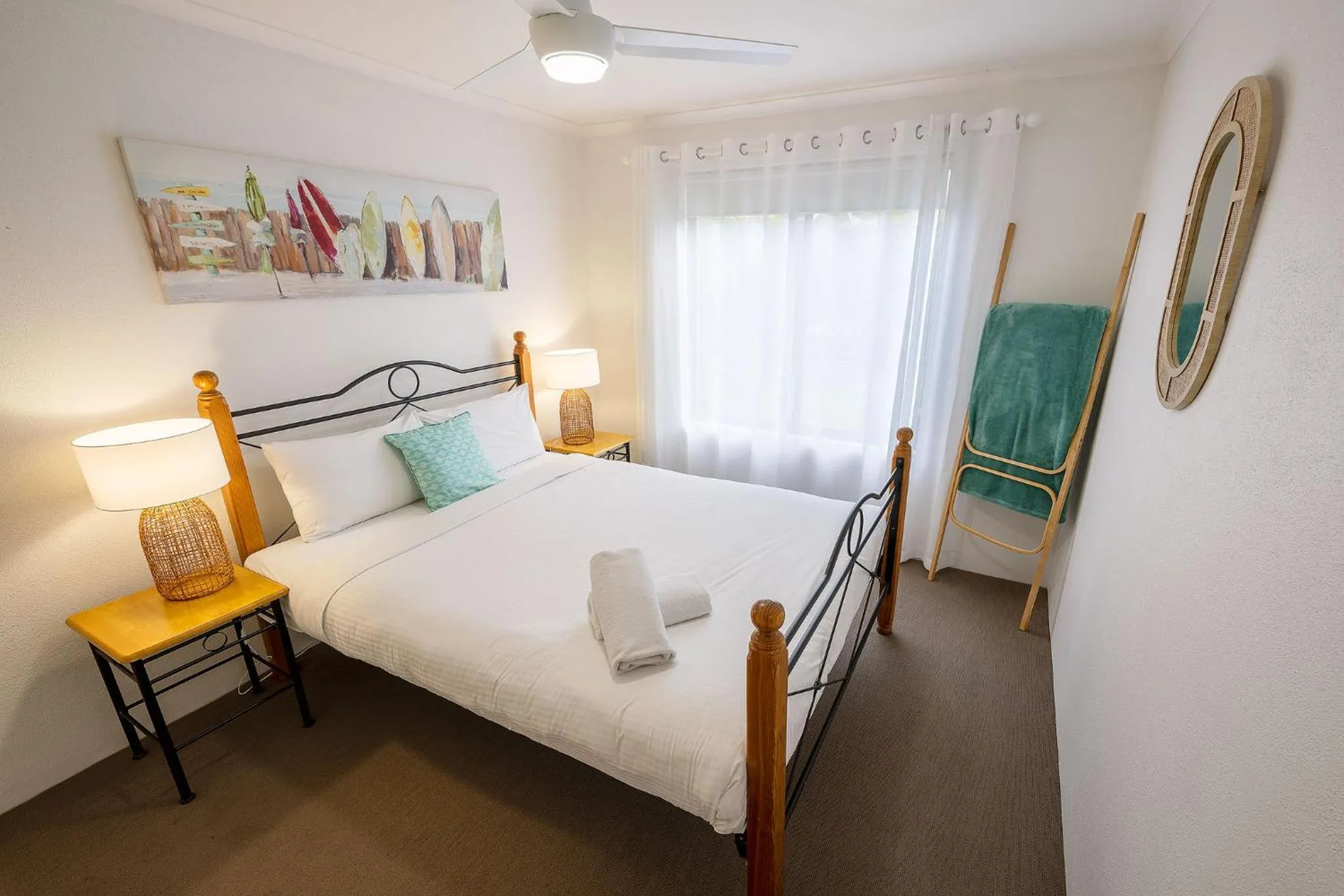 Bedroom, Bed in Dunsborough Beach Cottages