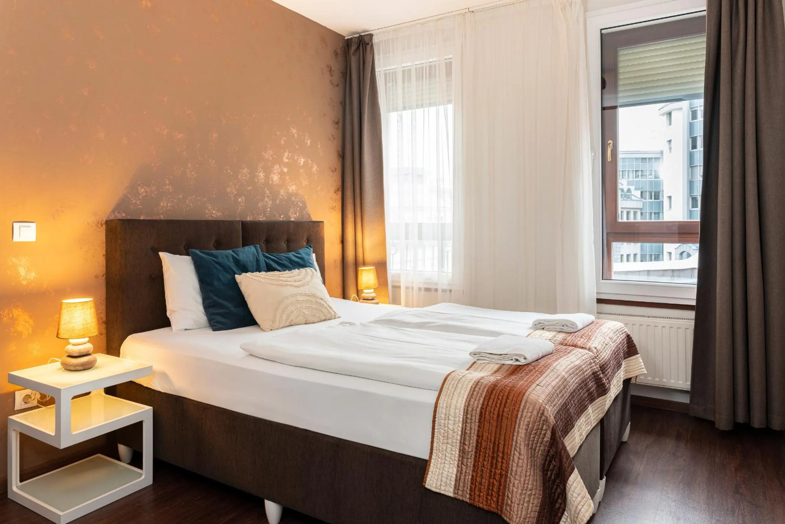 Bed in Gozsdu Court Budapest